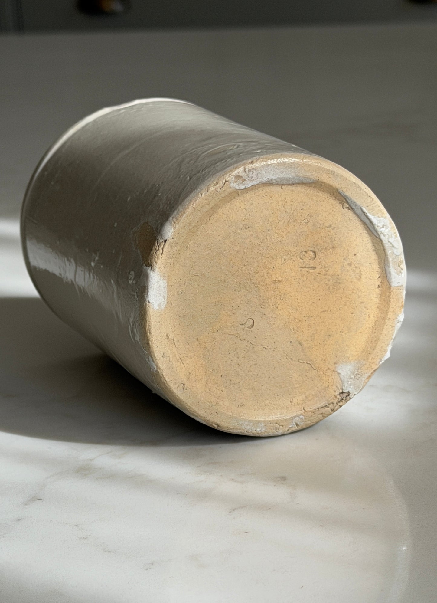 Soft Grey Marmalade Stoneware Pot
