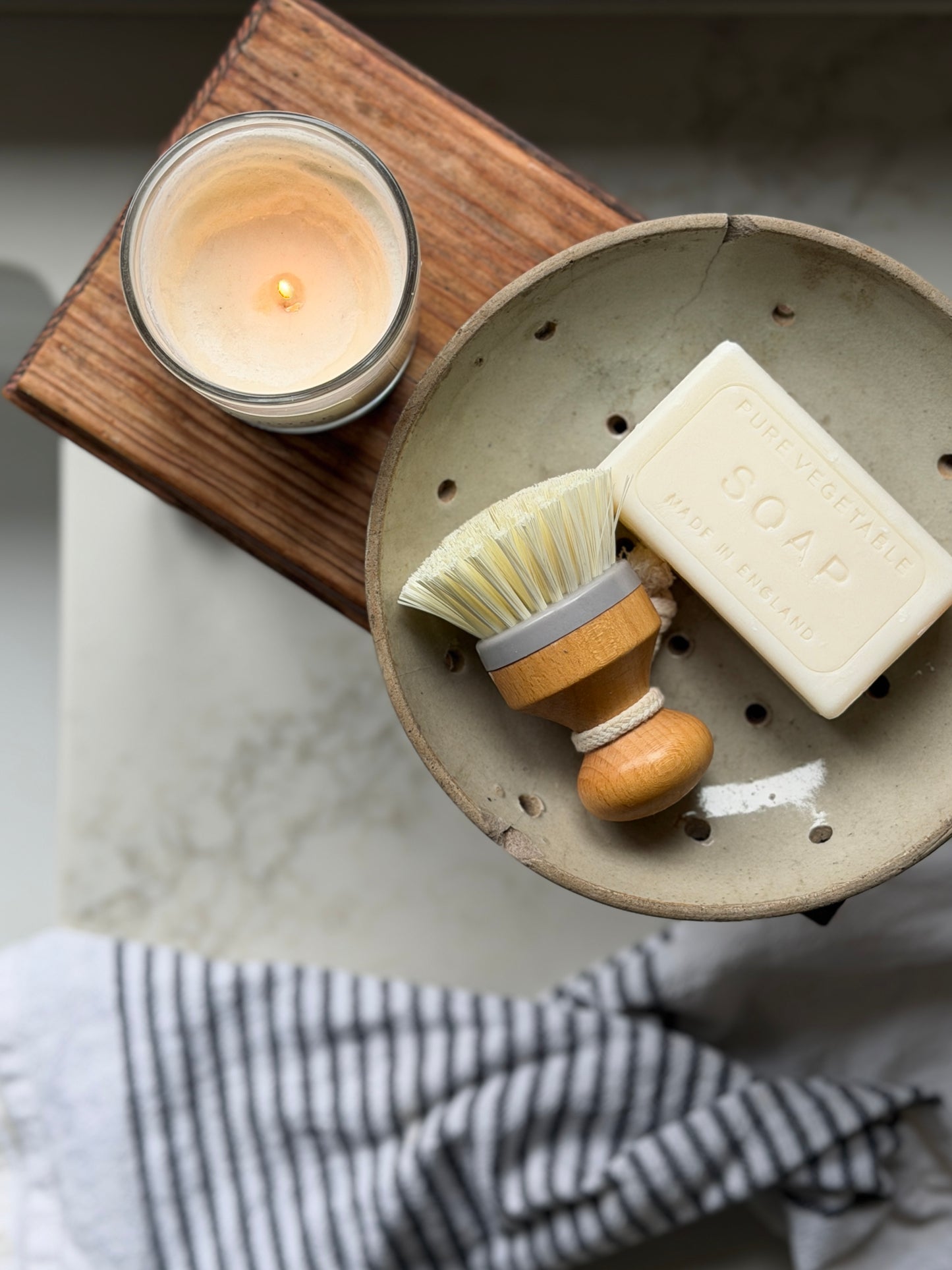 Large Grey Cheestrainer