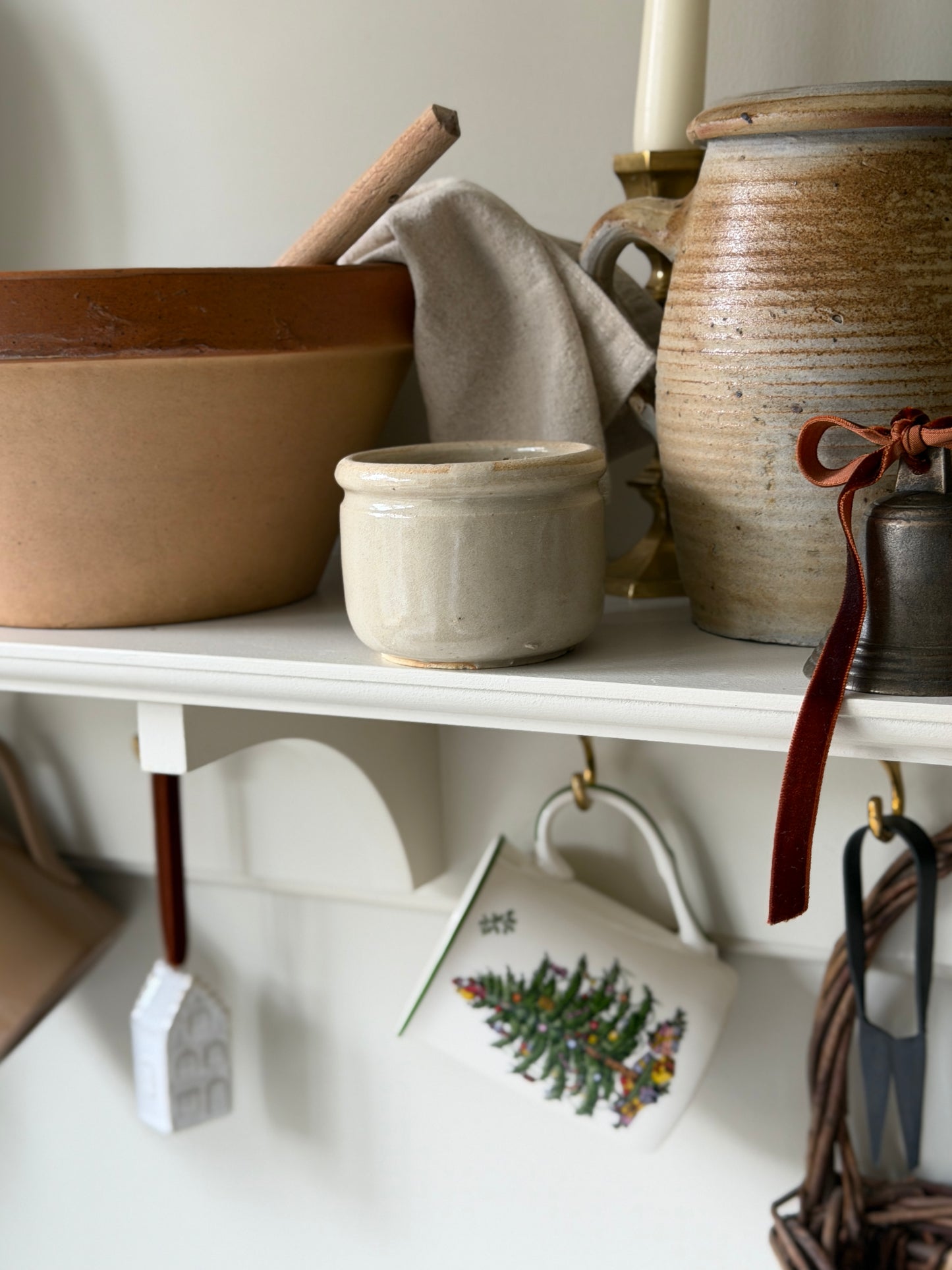 French Stoneware Yogurt Pots