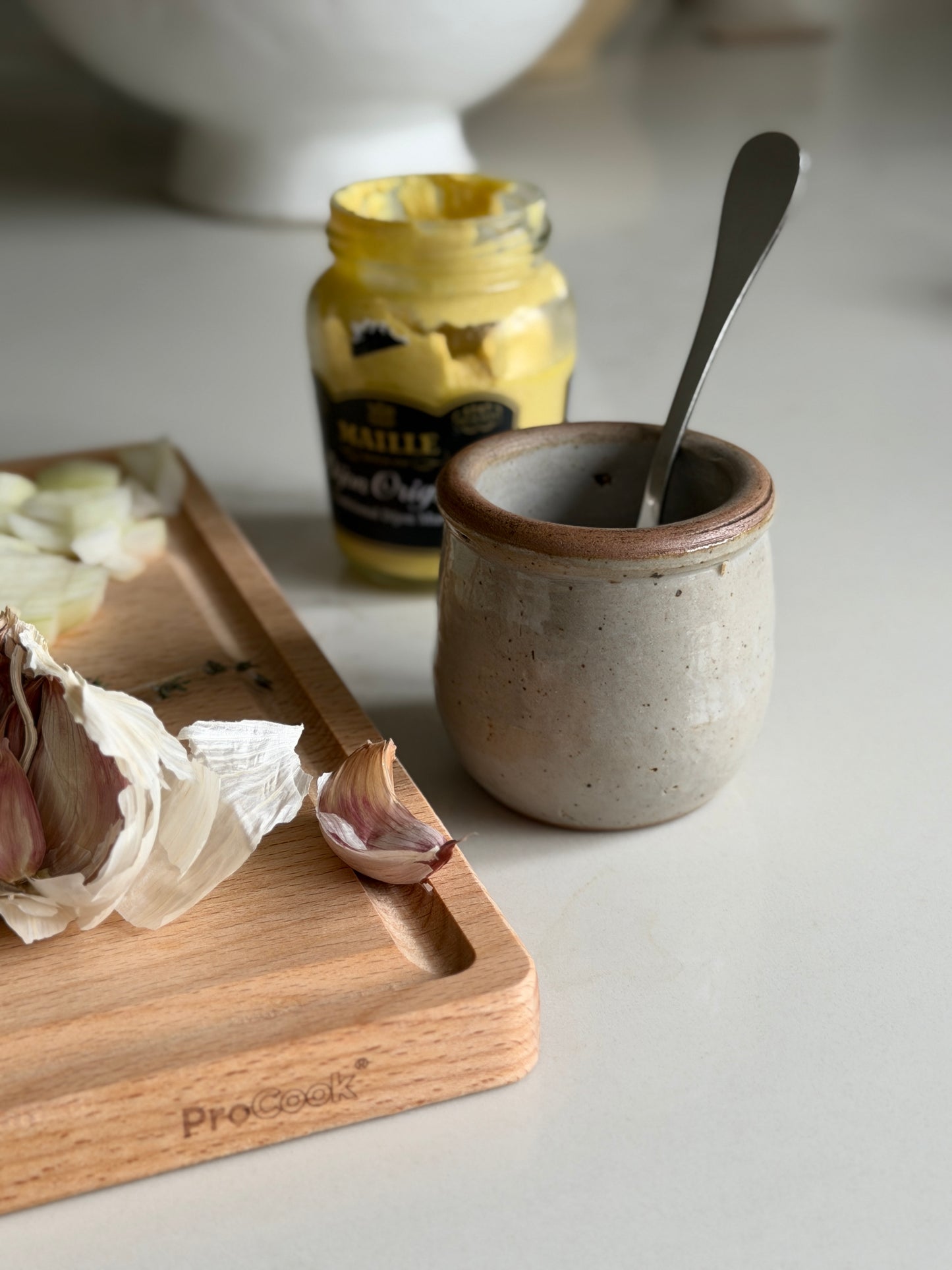 French Stoneware Yogurt Pots