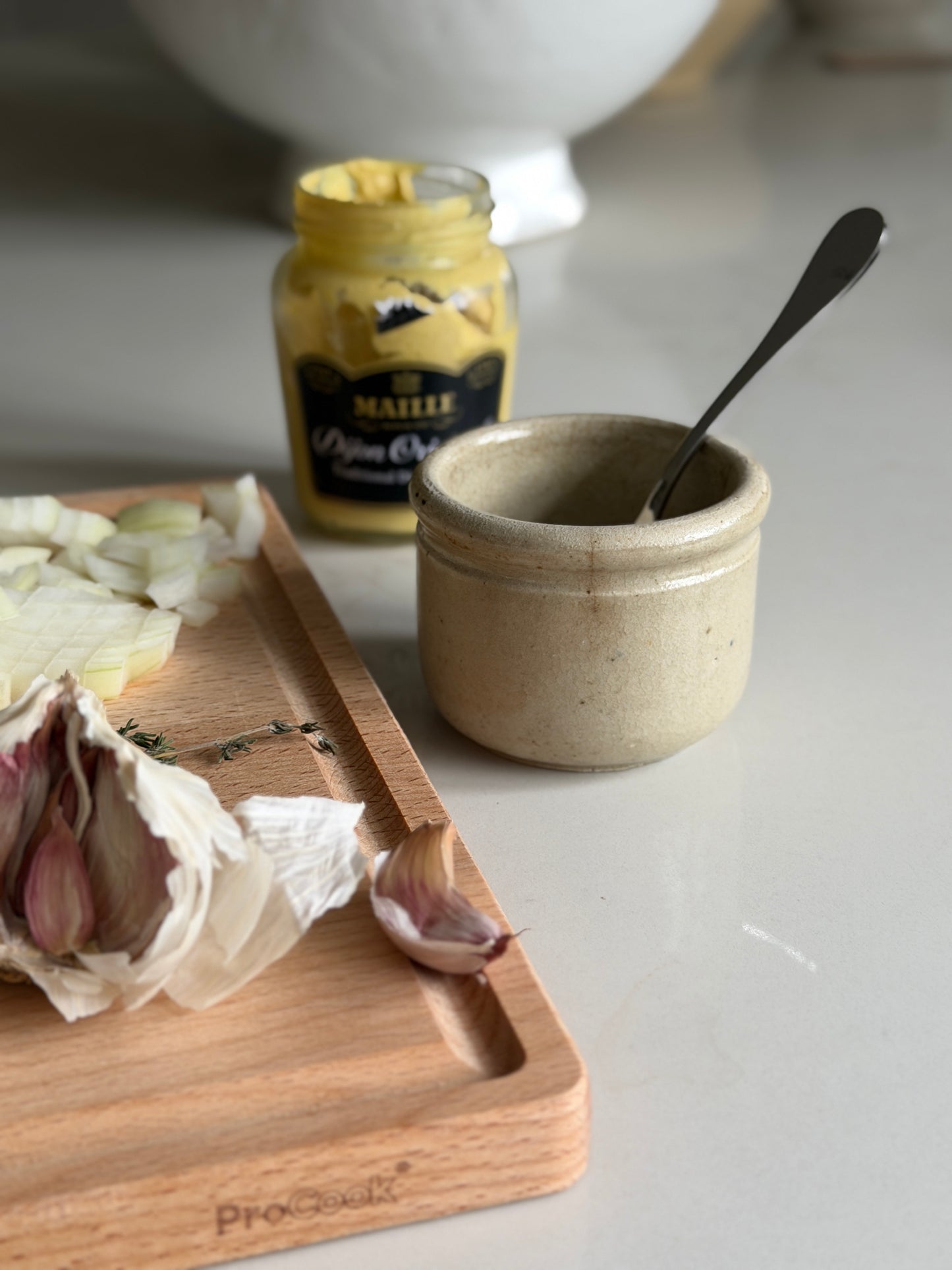 French Stoneware Yogurt Pots