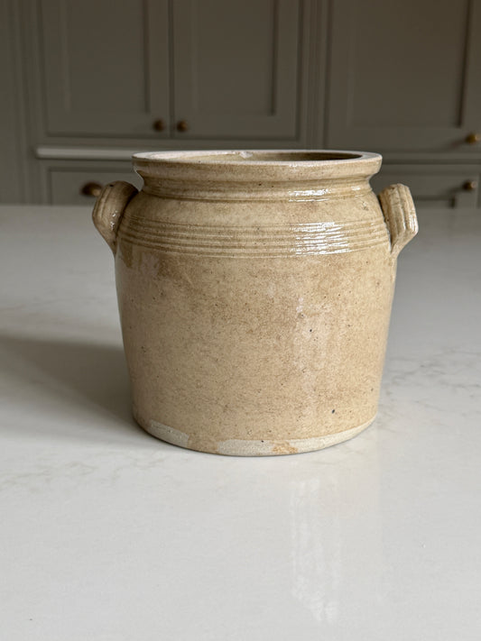 Mottled Caramel French Confit Pot