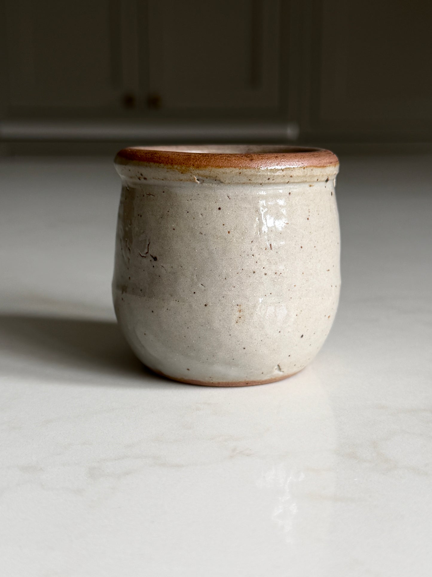 French Stoneware Yogurt Pots