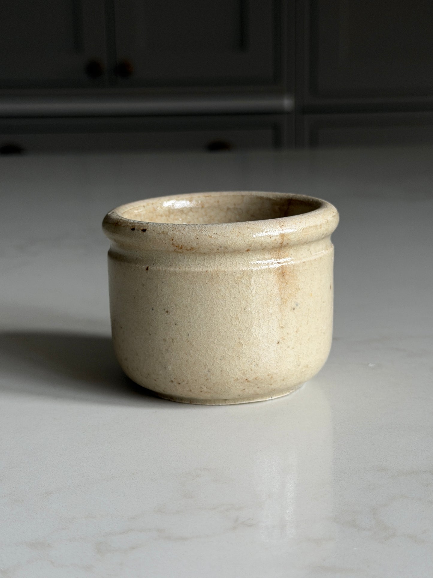 French Stoneware Yogurt Pots