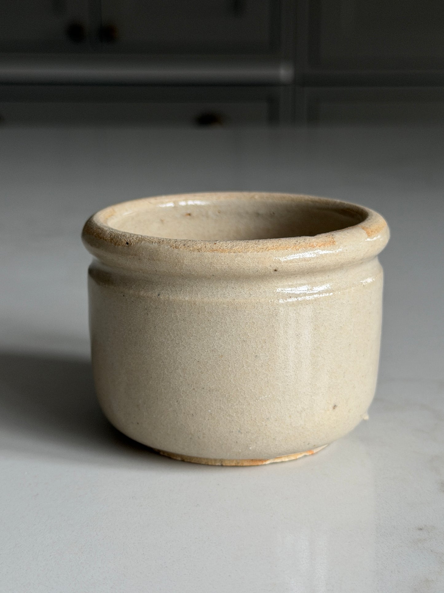 French Stoneware Yogurt Pots