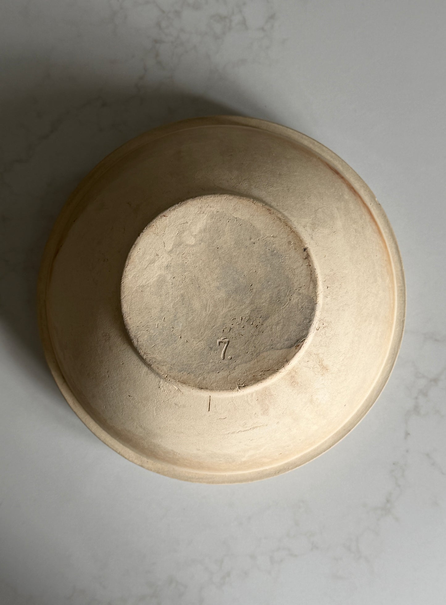 Large Off-White French Baking Bowl