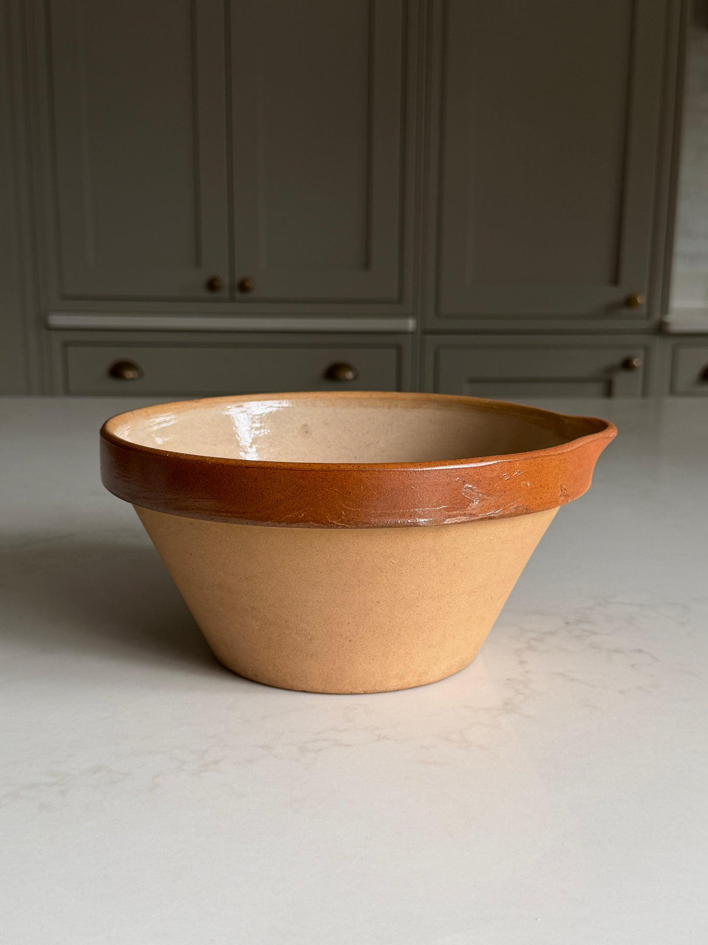 Medium Brown French Baking Bowl