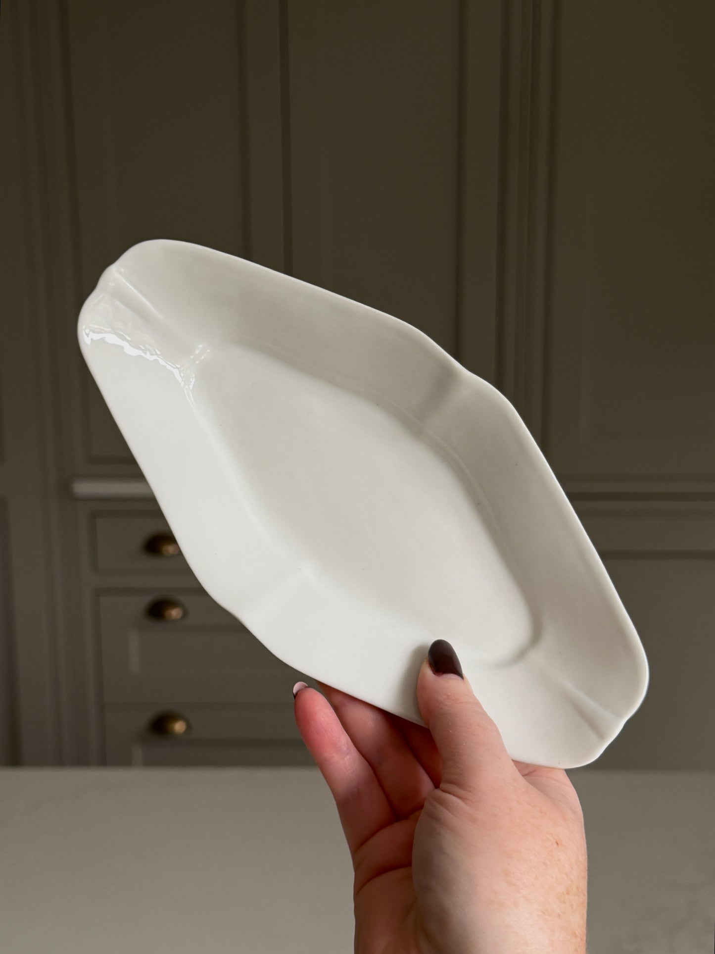 Mini White Oval Platters