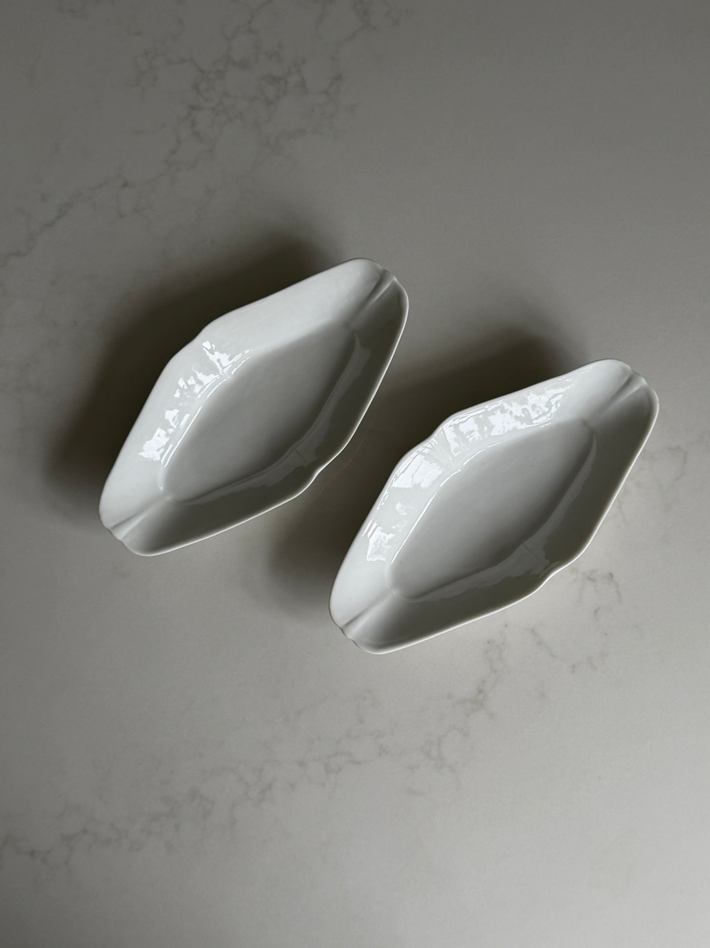 Mini White Oval Platters