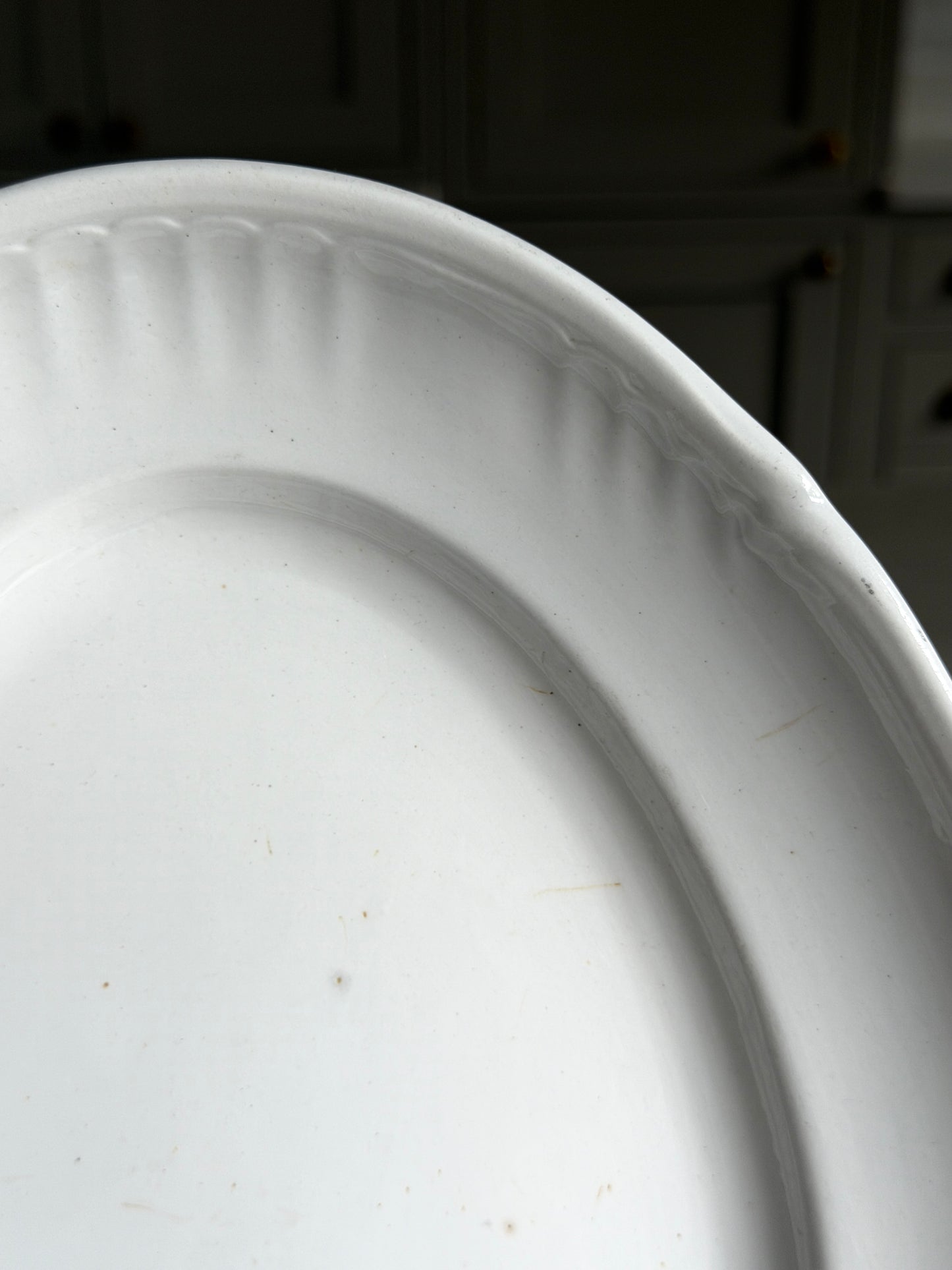 White French Oval Platter – K&G Lunéville