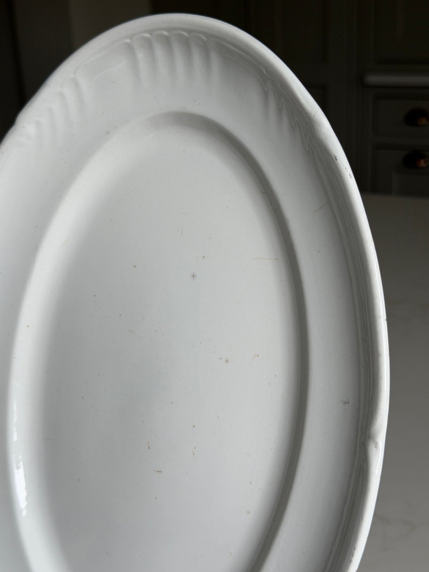 White French Oval Platter – K&G Lunéville