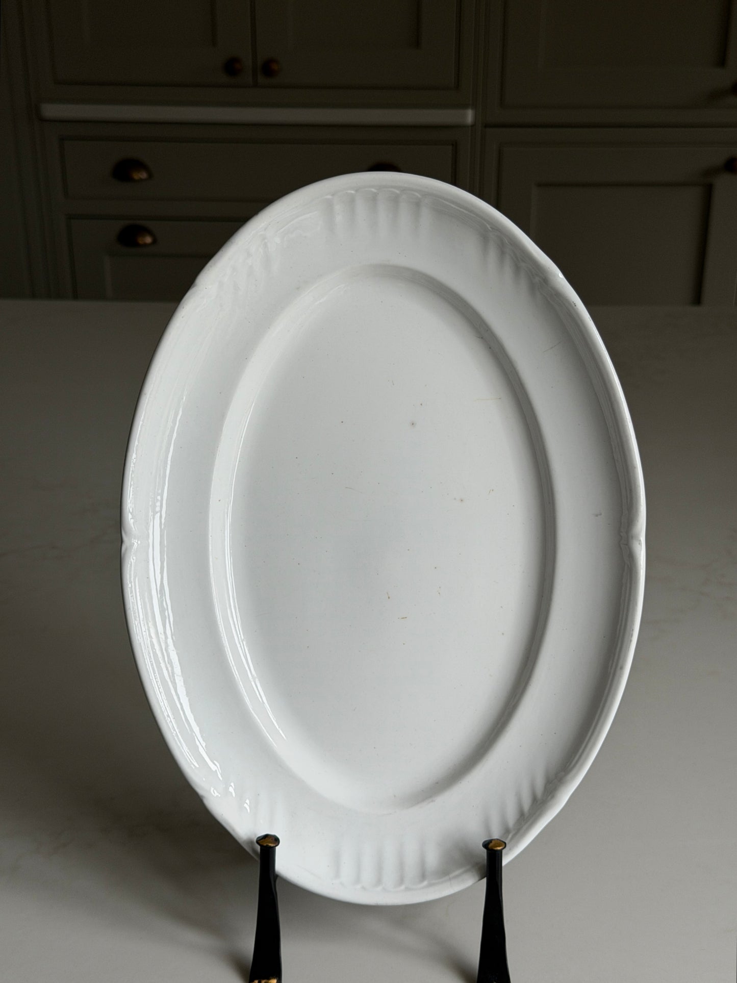 White French Oval Platter – K&G Lunéville