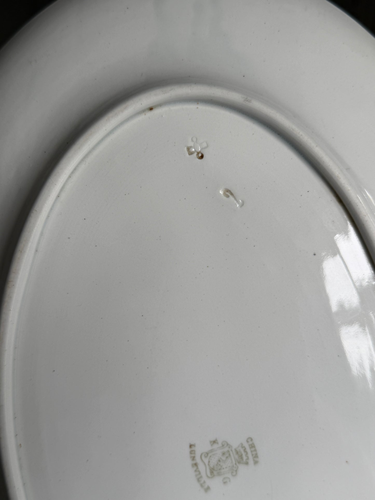 White French Oval Platter – K&G Lunéville