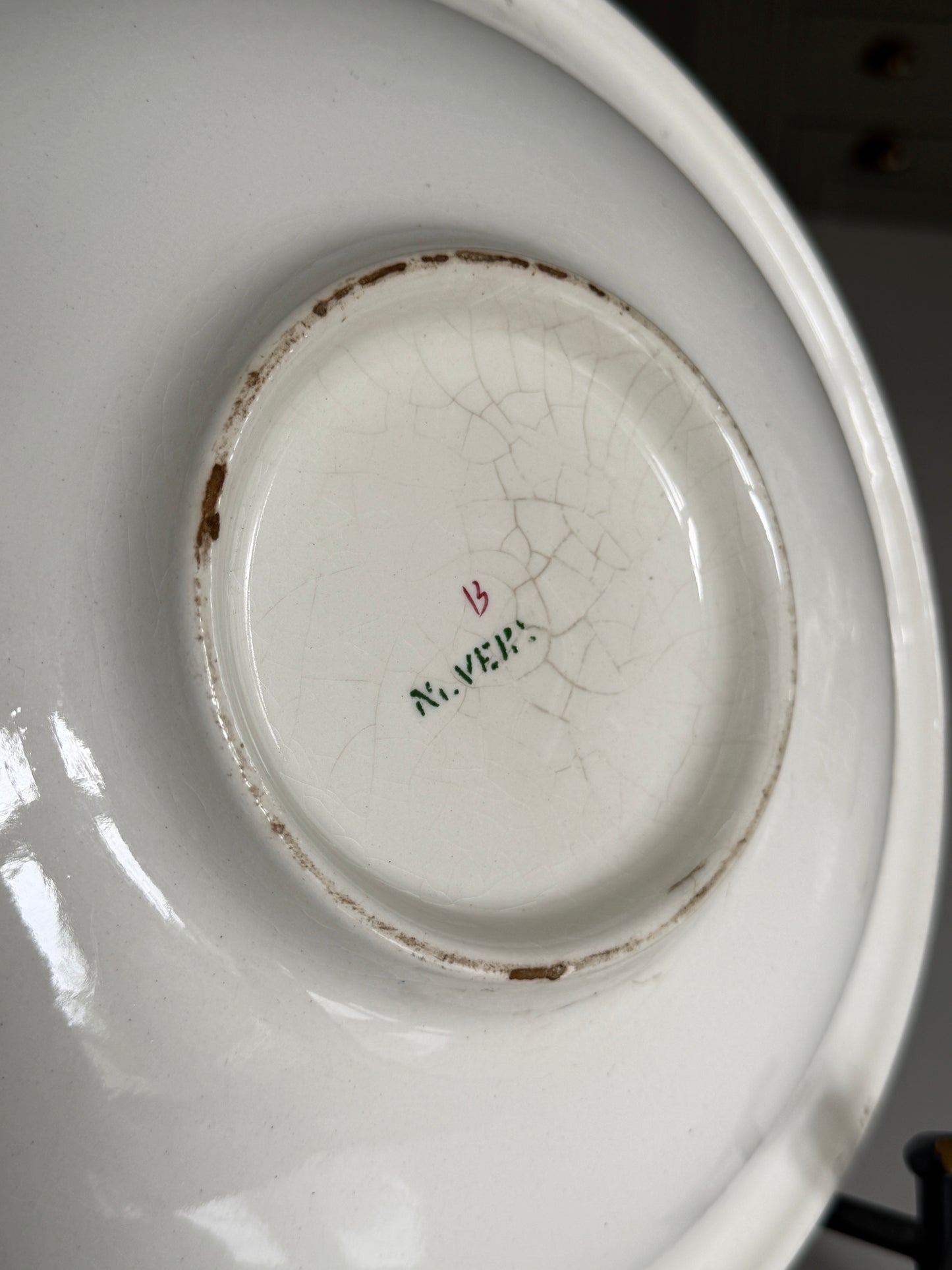 Shallow French Bowl with Delicate Floral Detail