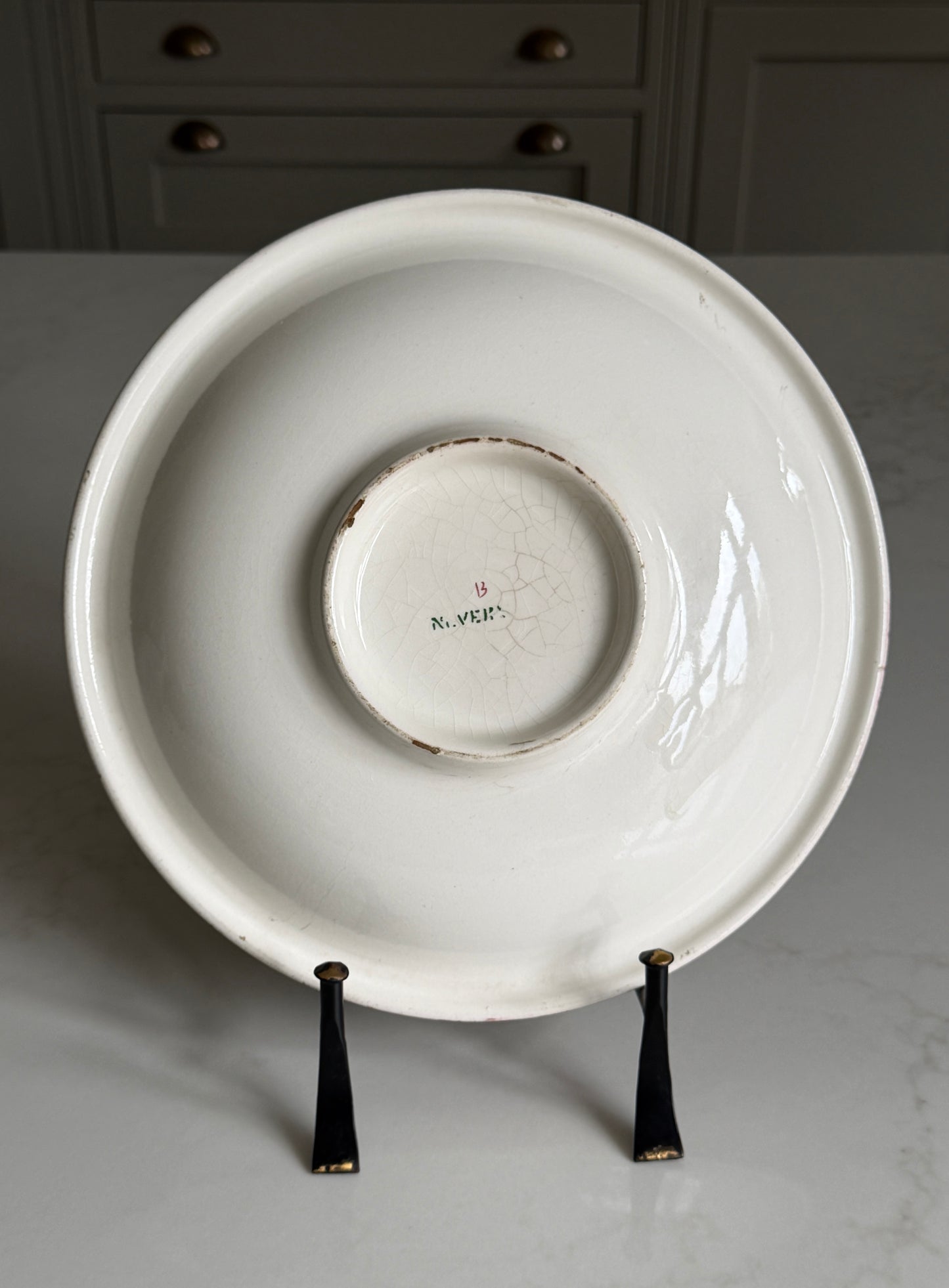 Shallow French Bowl with Delicate Floral Detail