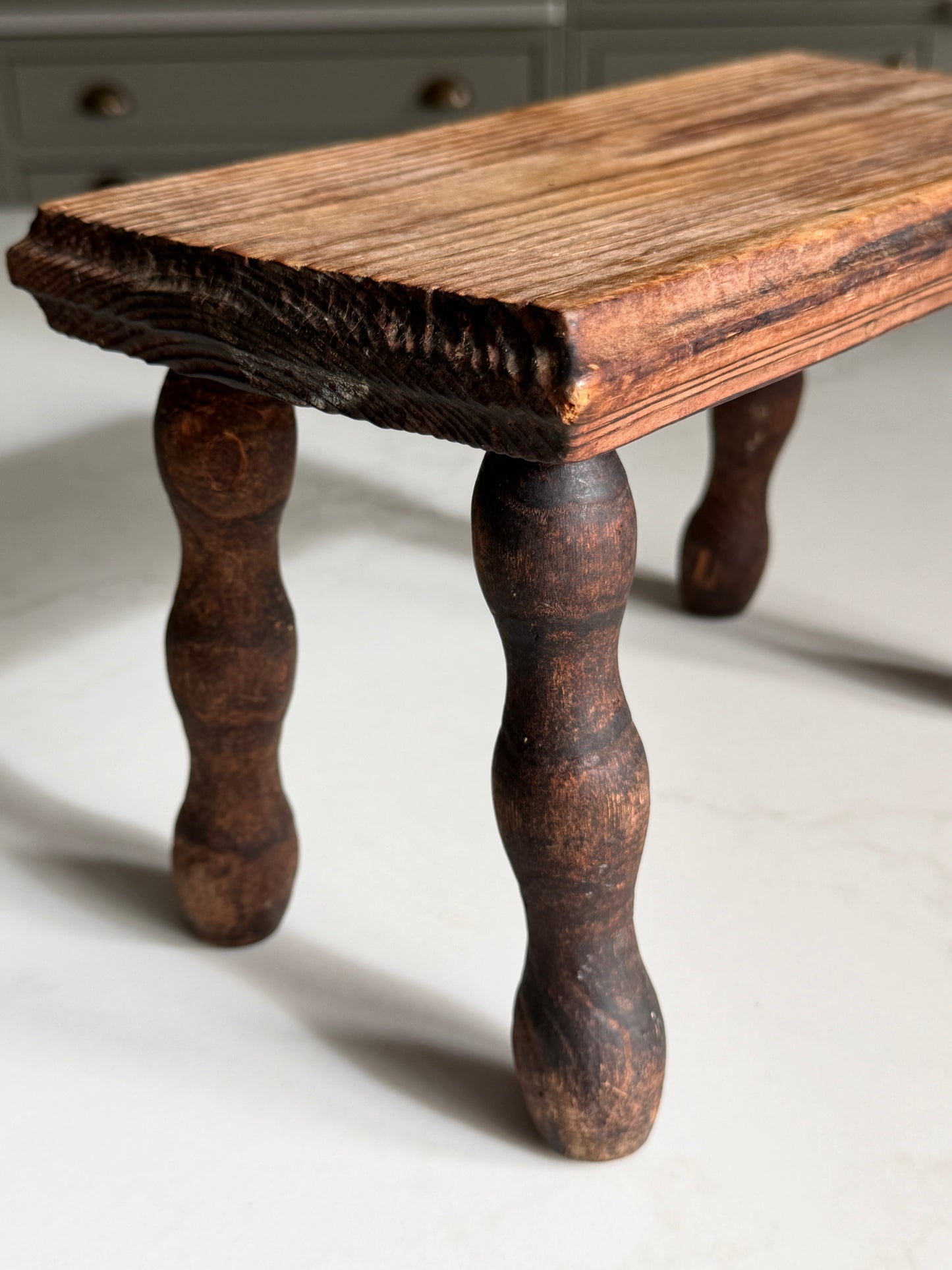 Mini French Rectangular Bobbin Milking Stool