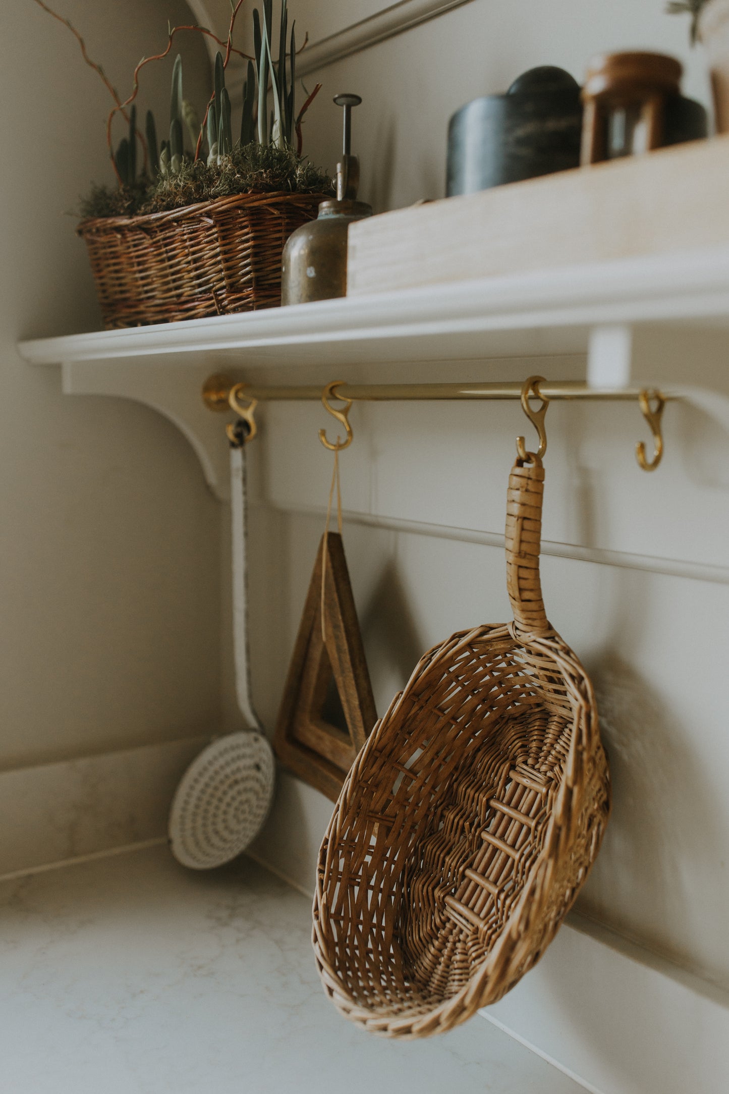 Vintage Wicker Bread Basket