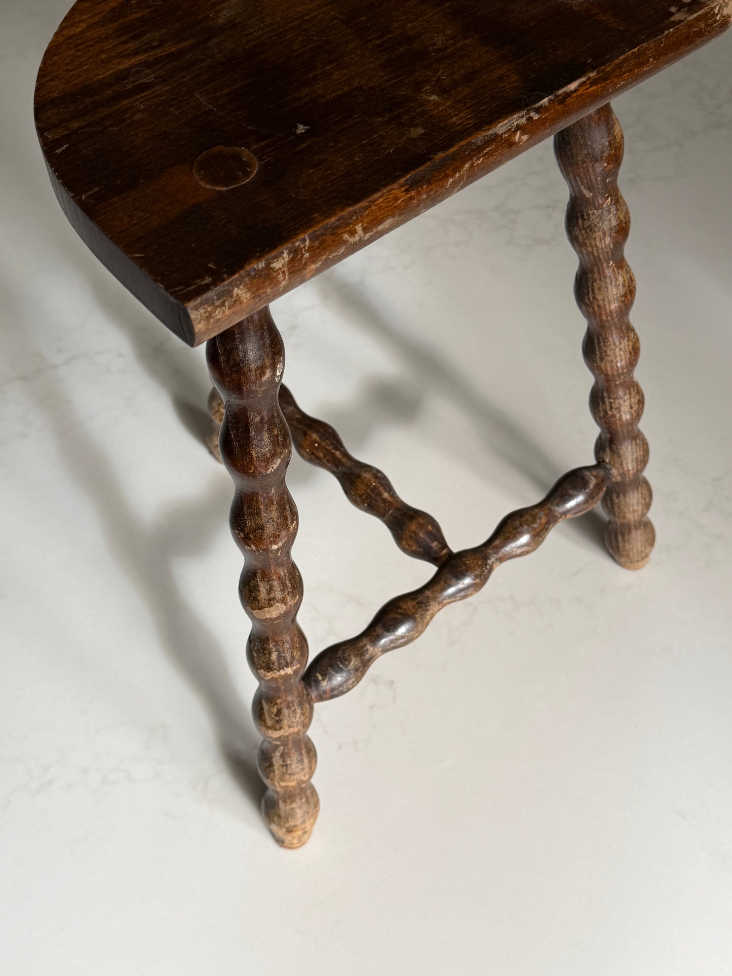 Medium French Bobbin Milking Stool