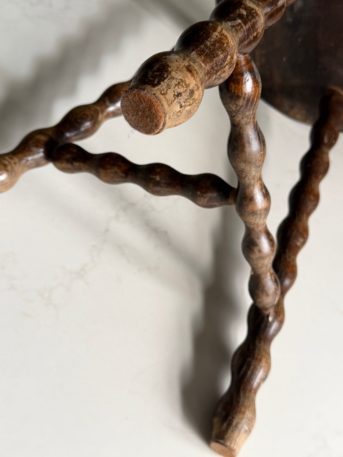 Medium French Bobbin Milking Stool