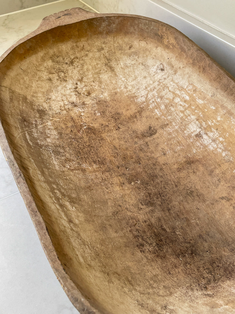 Vintage Medium Wooden Dough Trough