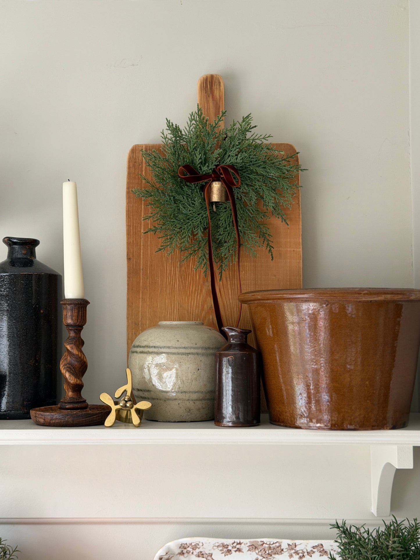 Green Banded Ginger Jar