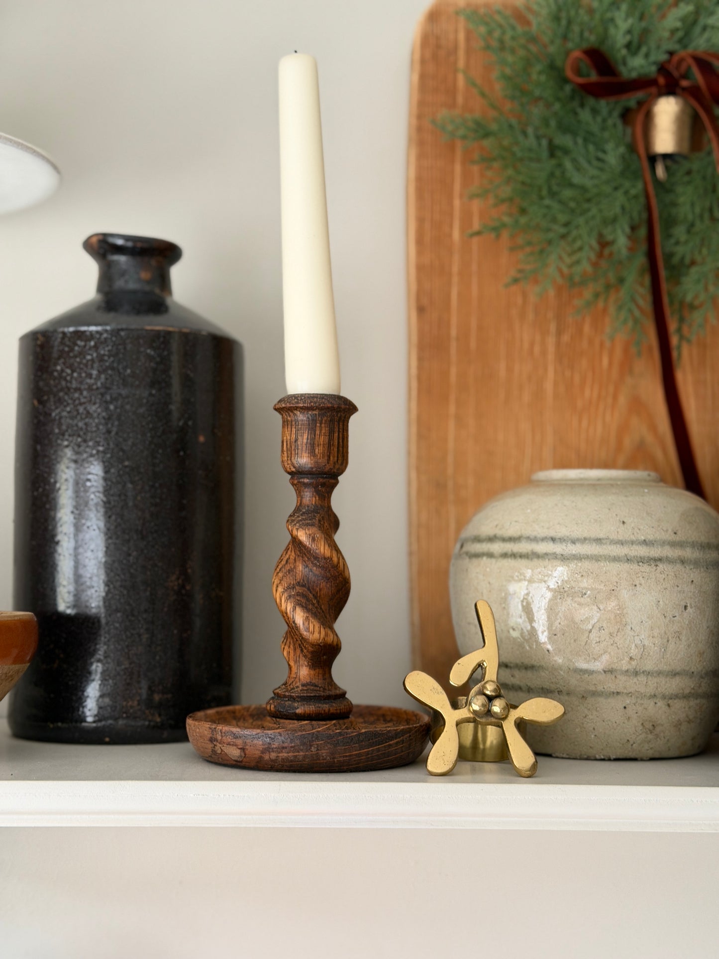 Pair of Barley Twist Candlestick Holders