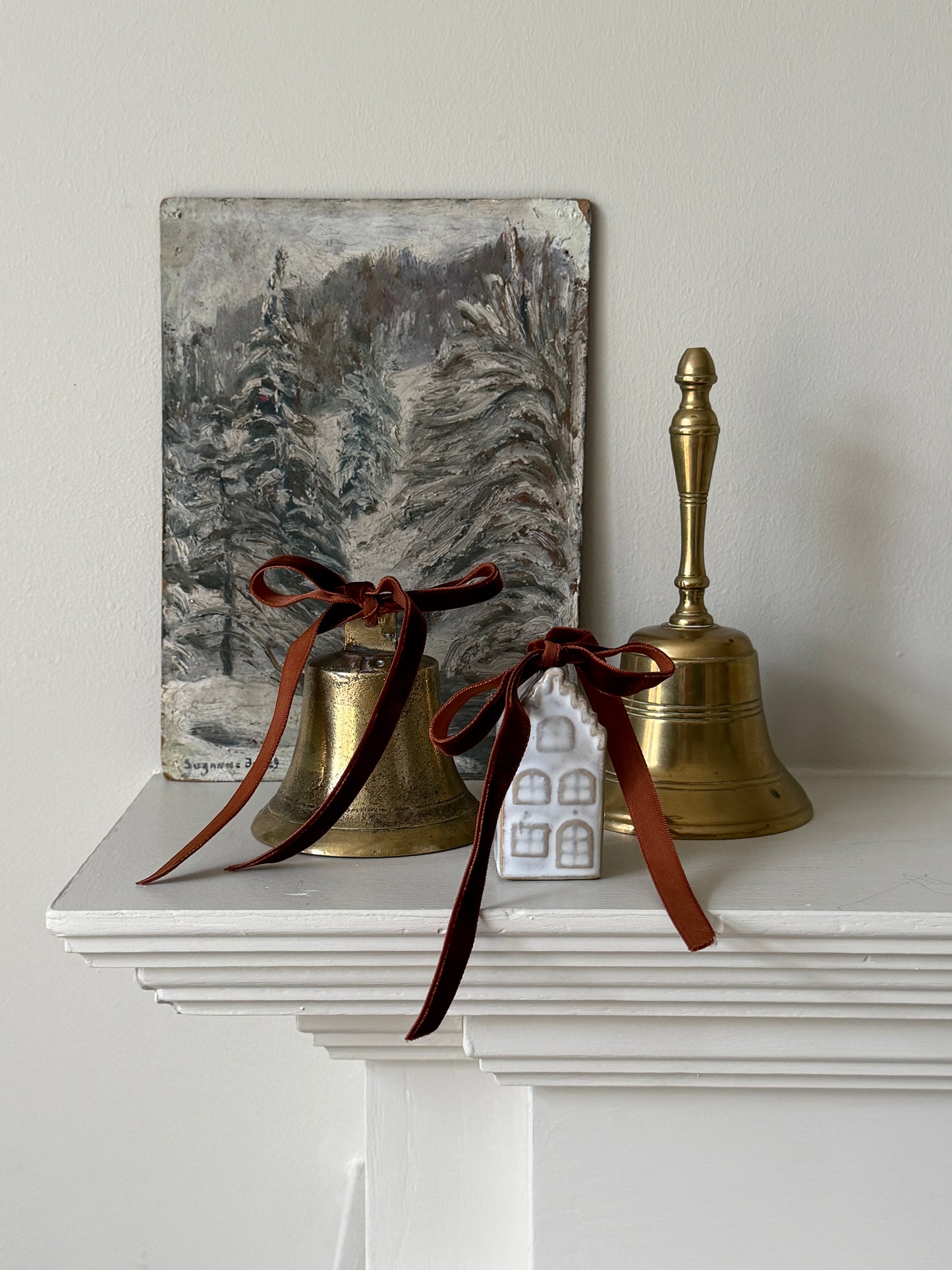 French Oil Painting on Board 'La Neige'