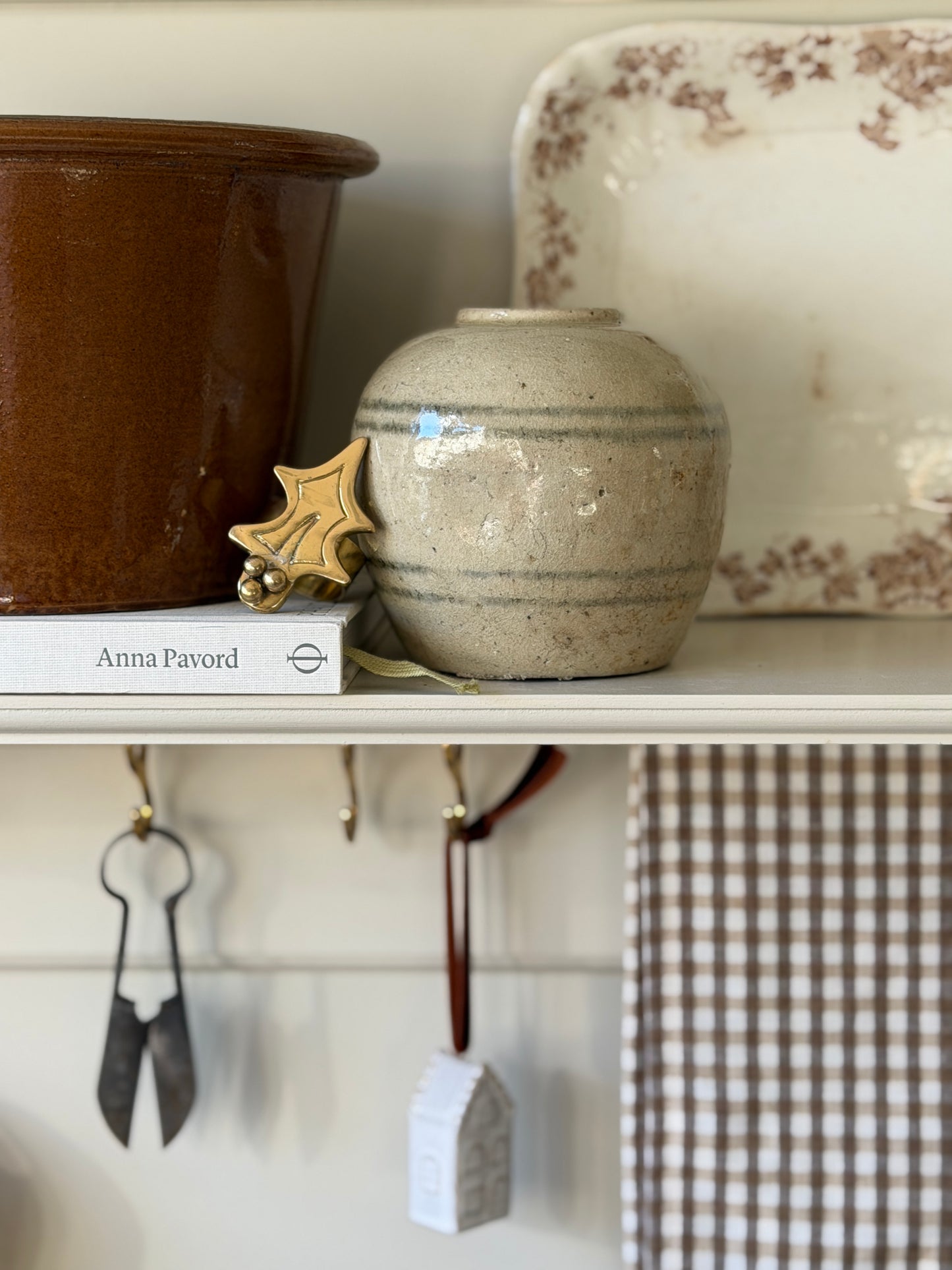 Green Banded Ginger Jar