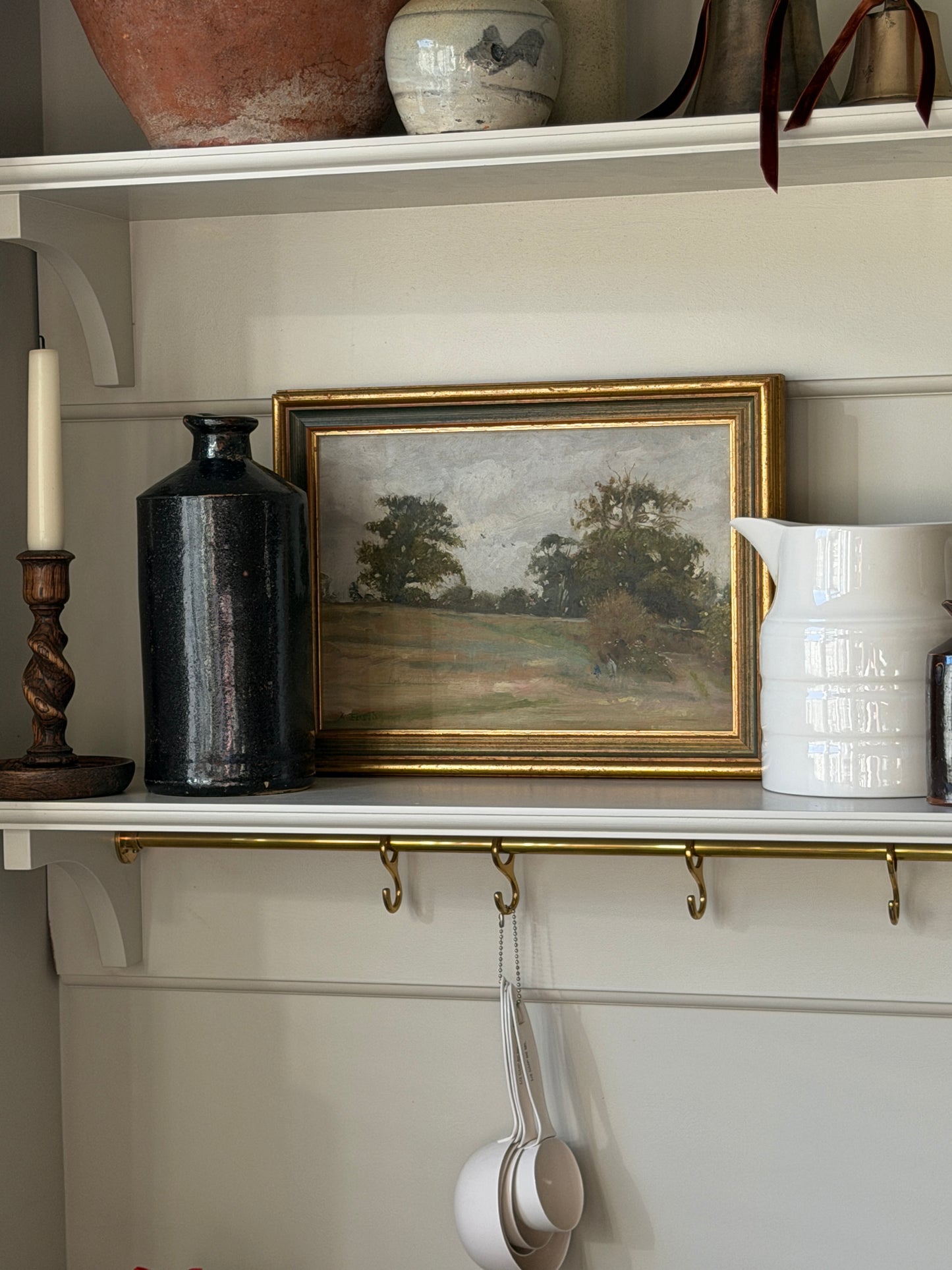 Framed & Signed Rural Landscape Oil Painting on Board