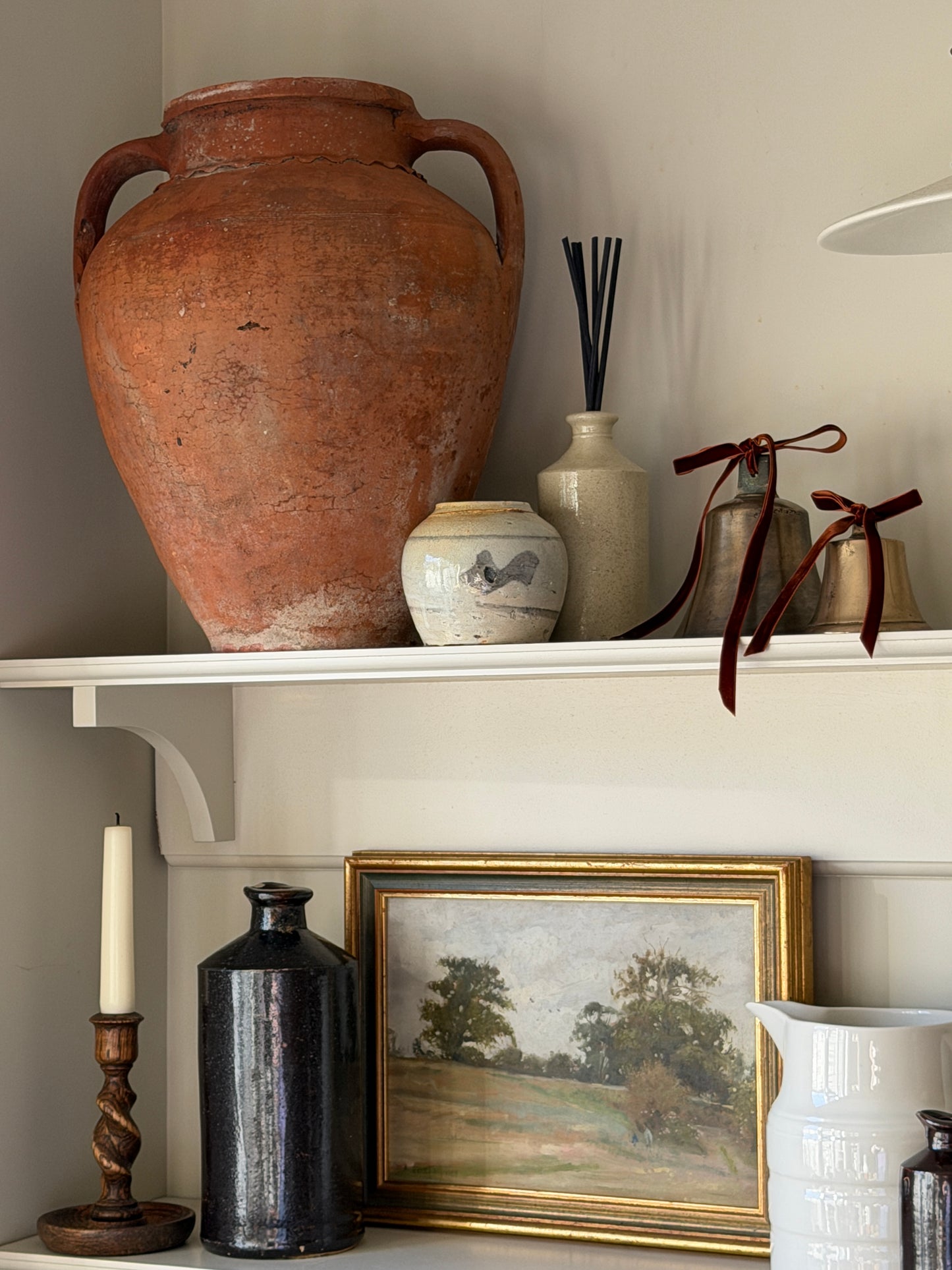 Large Black Stoneware Ink Bottle