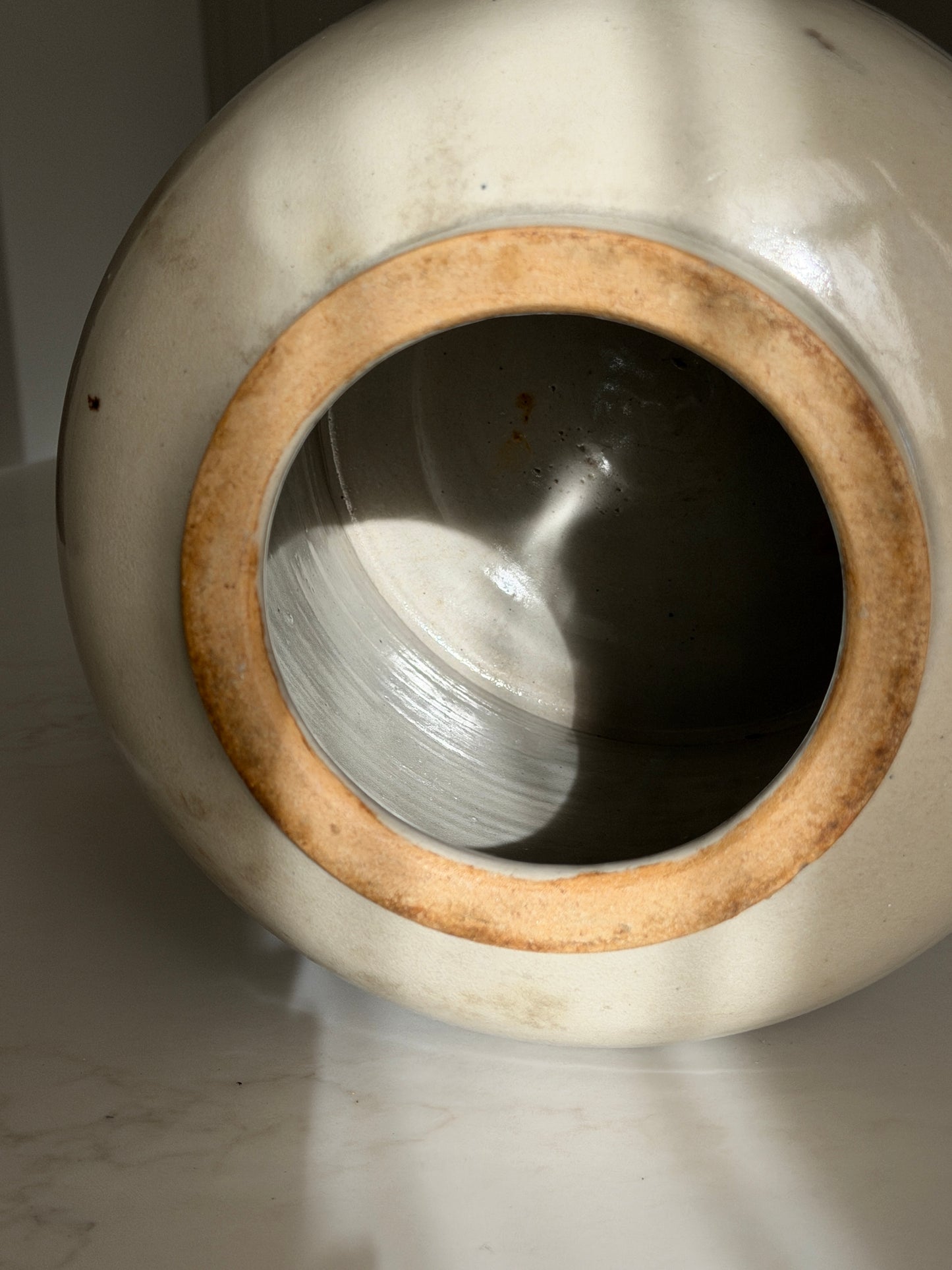 XL French Greige Stoneware Pot