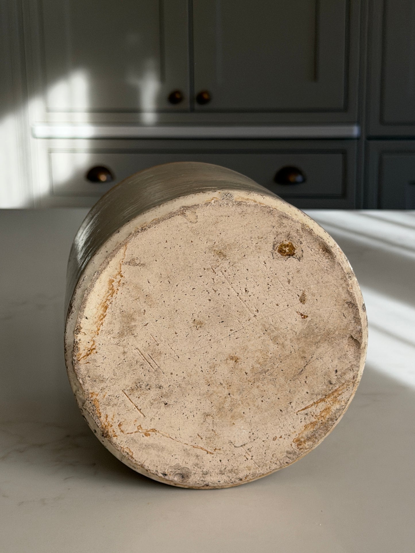 Two-Toned Victorian Salt-Glazed Stoneware Pot
