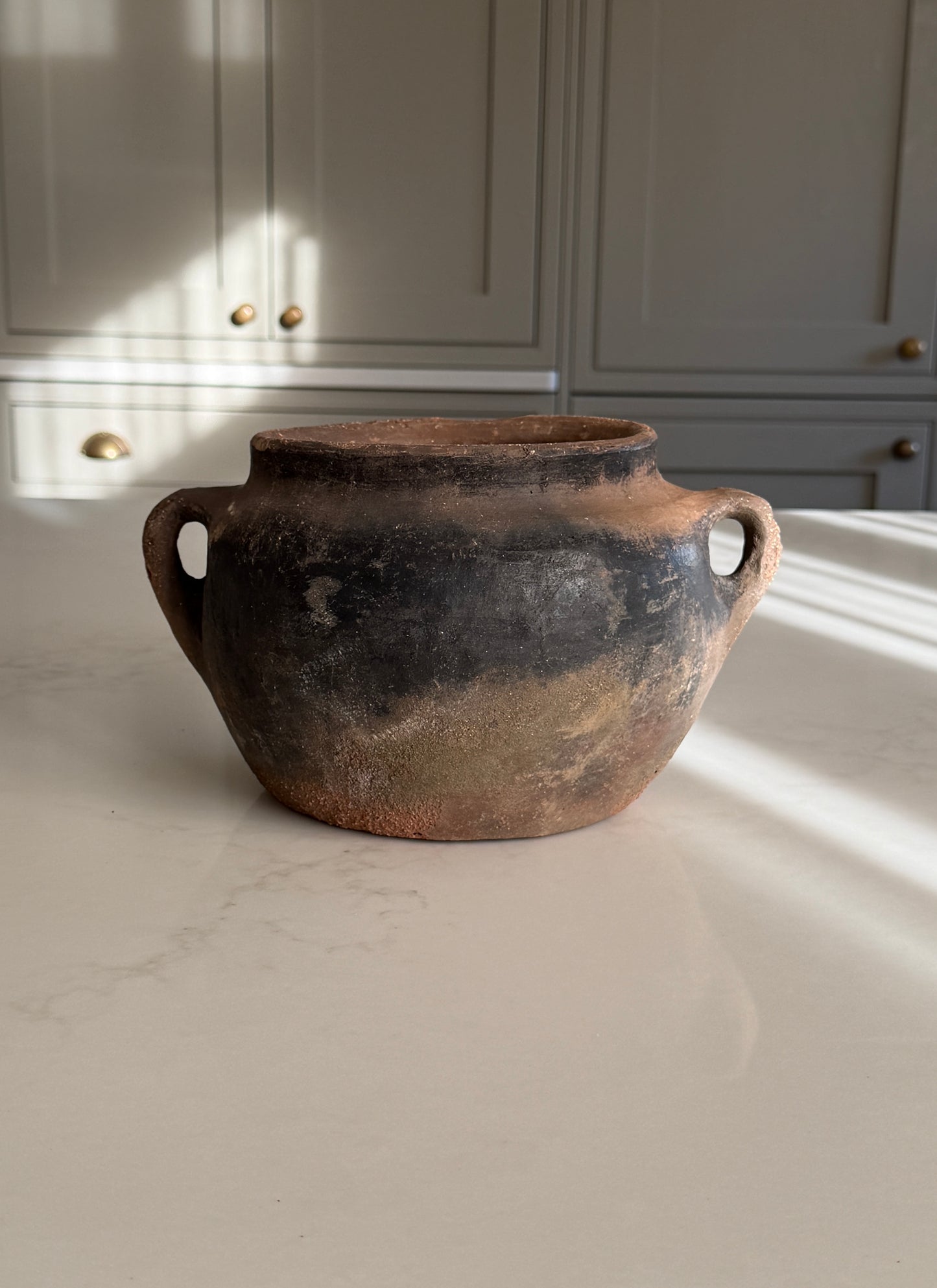 Small Black Turkish Terracotta Pot