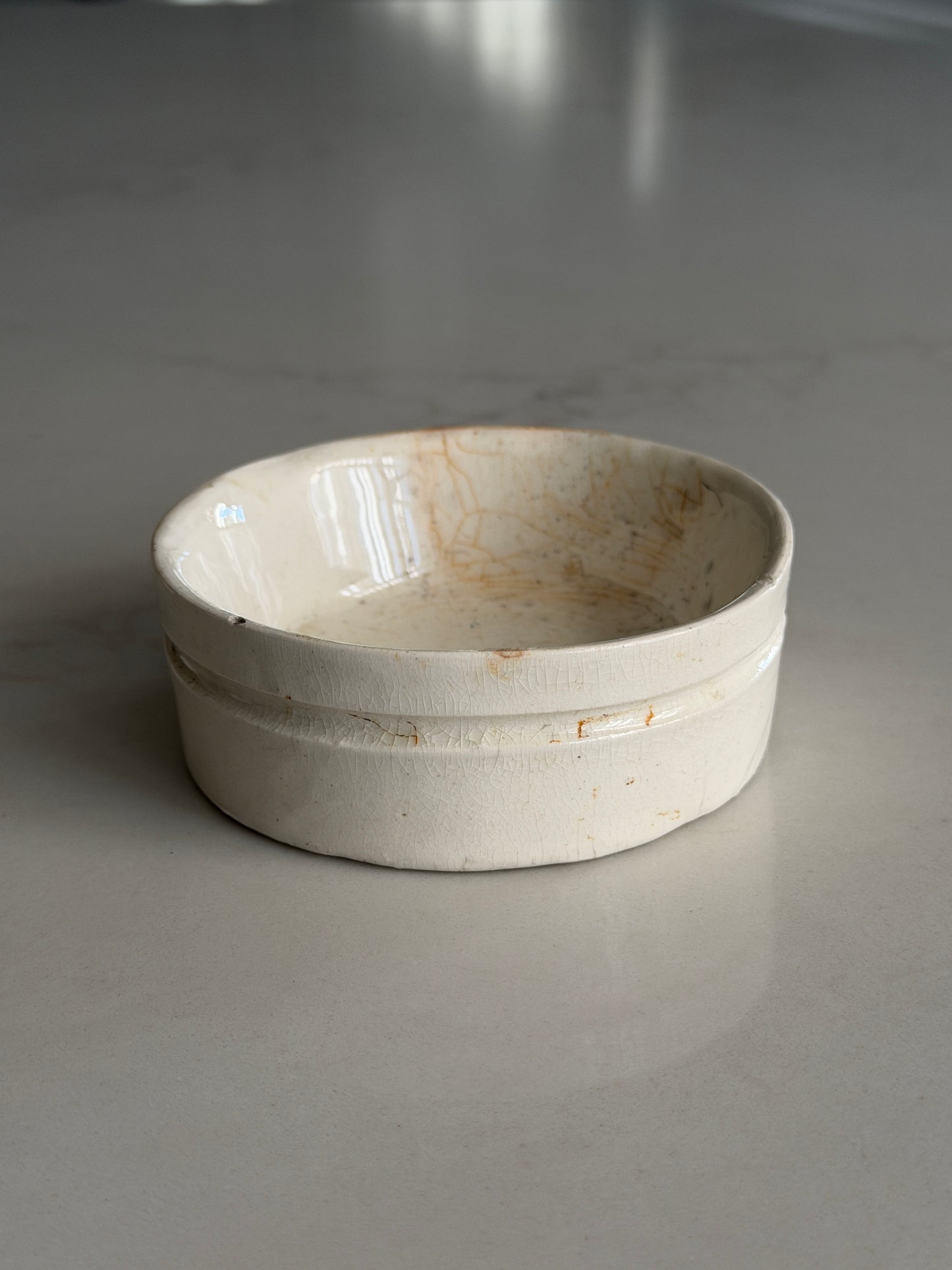 Small White Victorian Stoneware Dishes