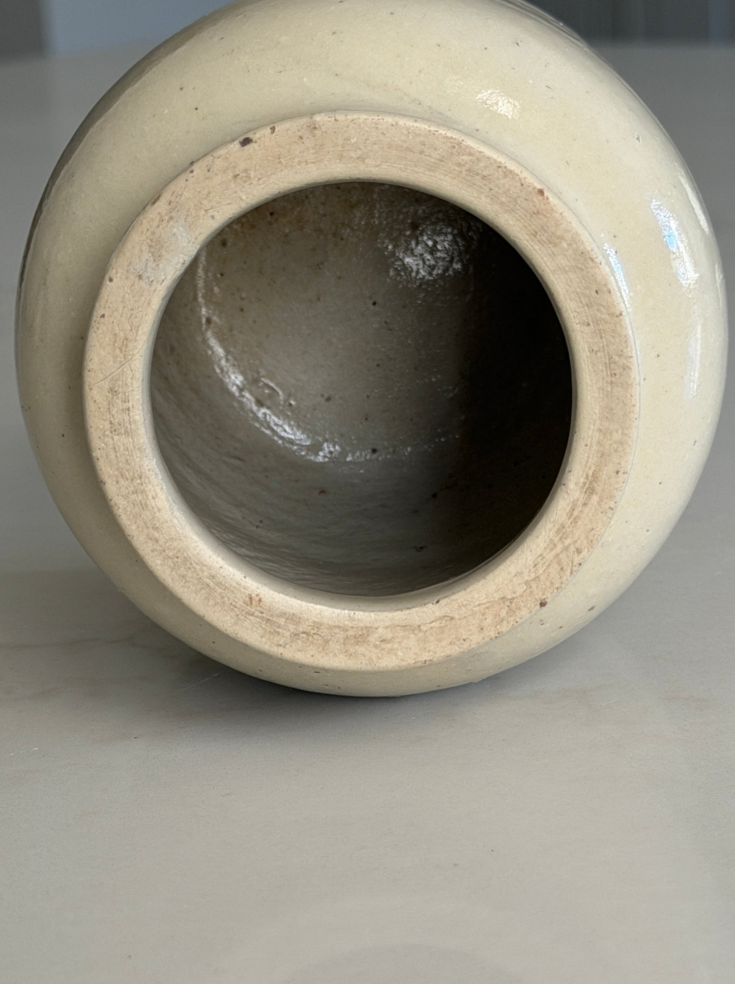 French Greige Stoneware Pot