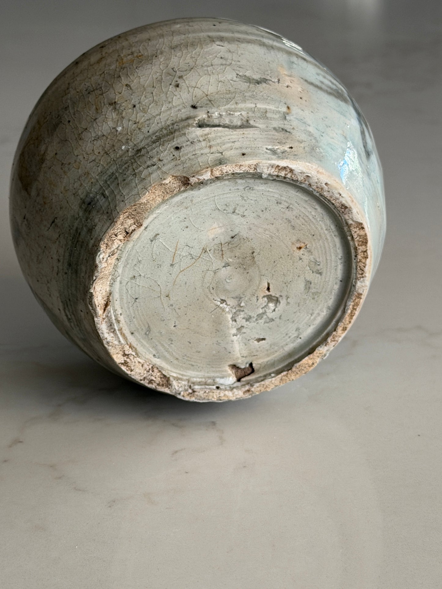 Grey Painted Ginger Jar