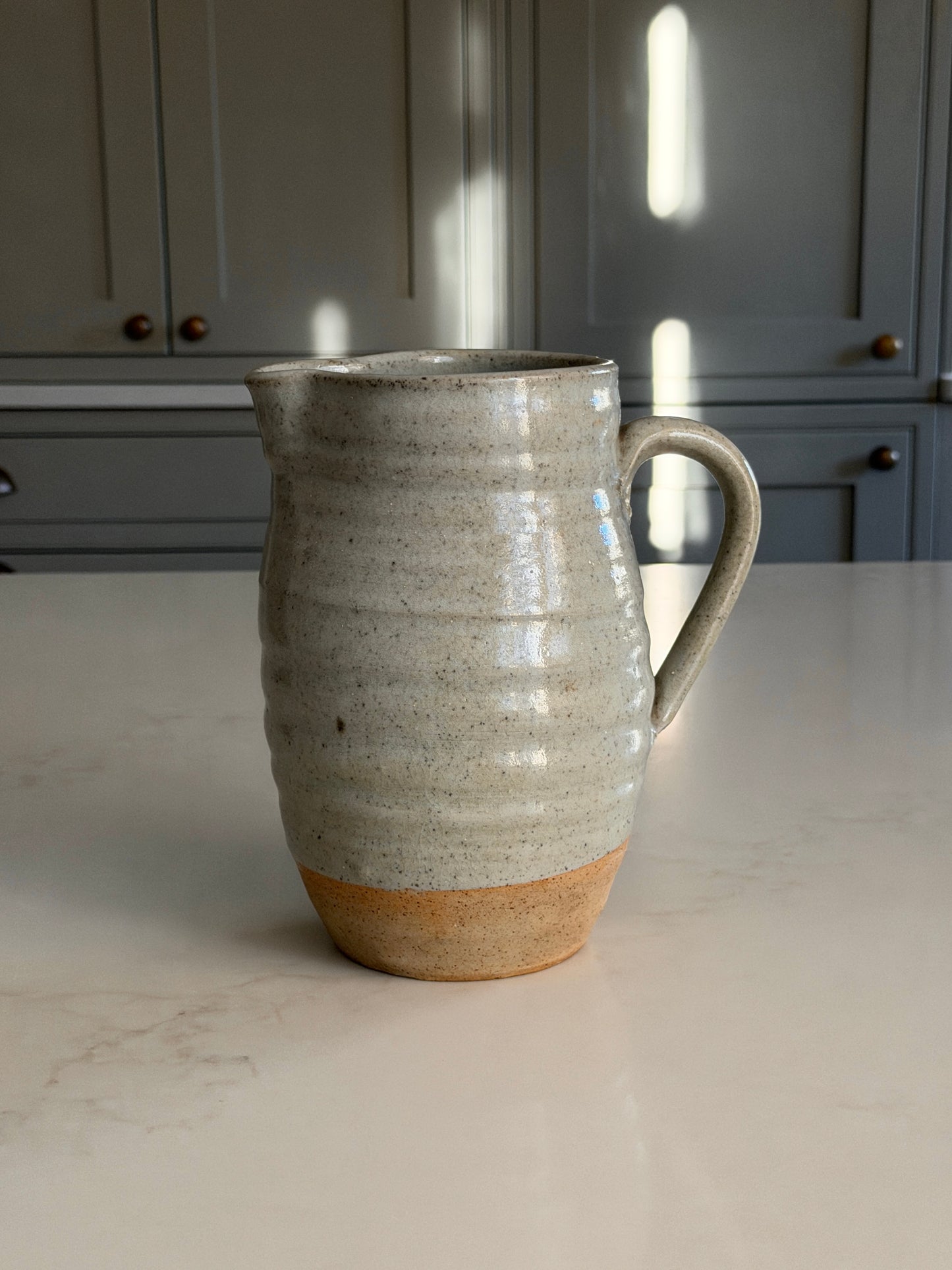 Large Grey Studio Pottery Jug
