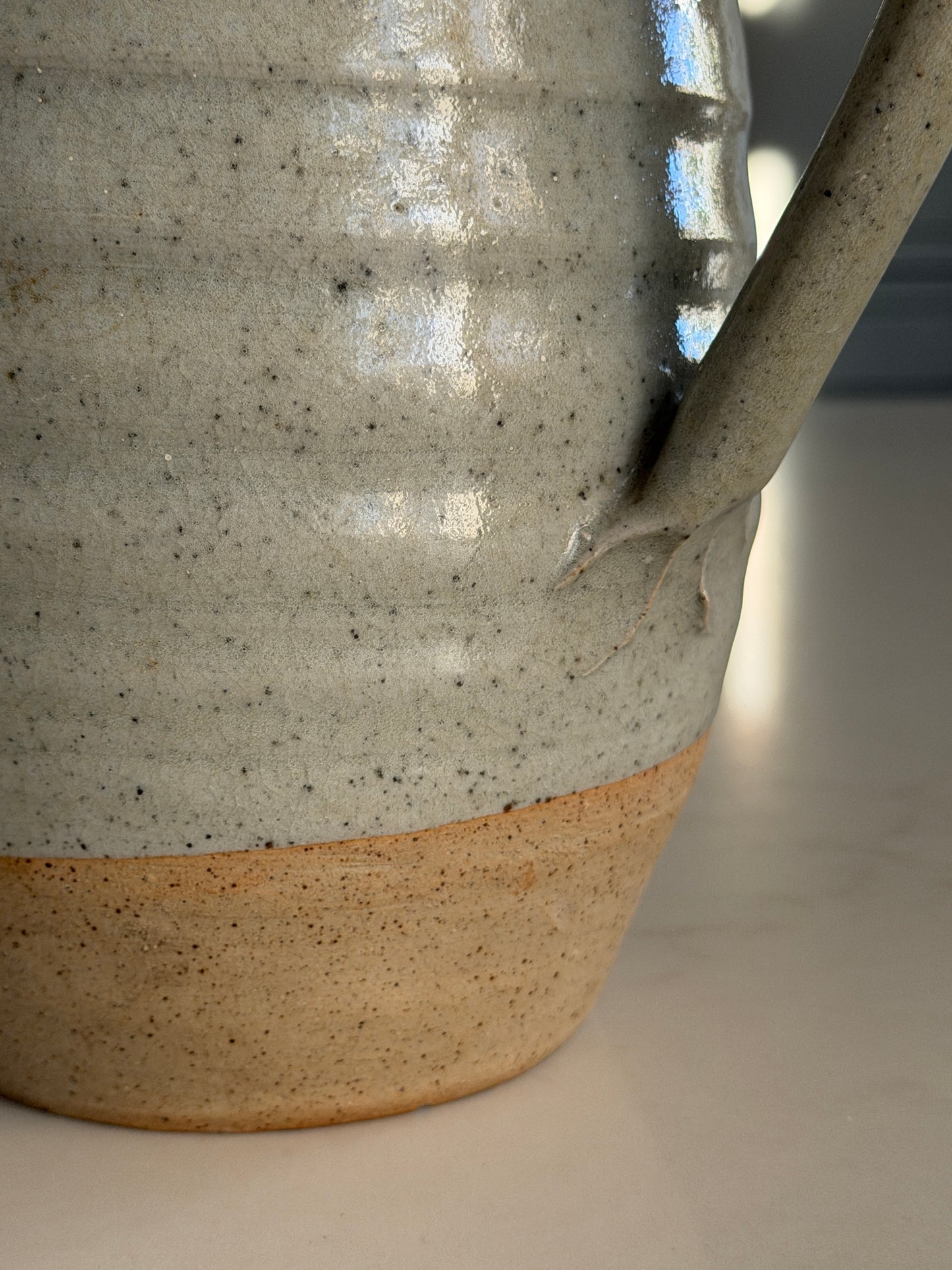 Large Grey Studio Pottery Jug