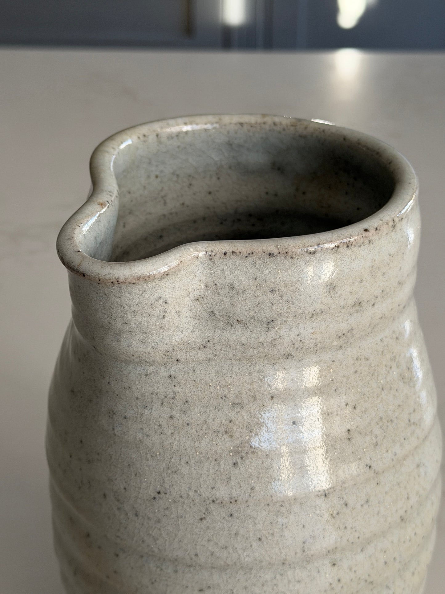 Large Grey Studio Pottery Jug
