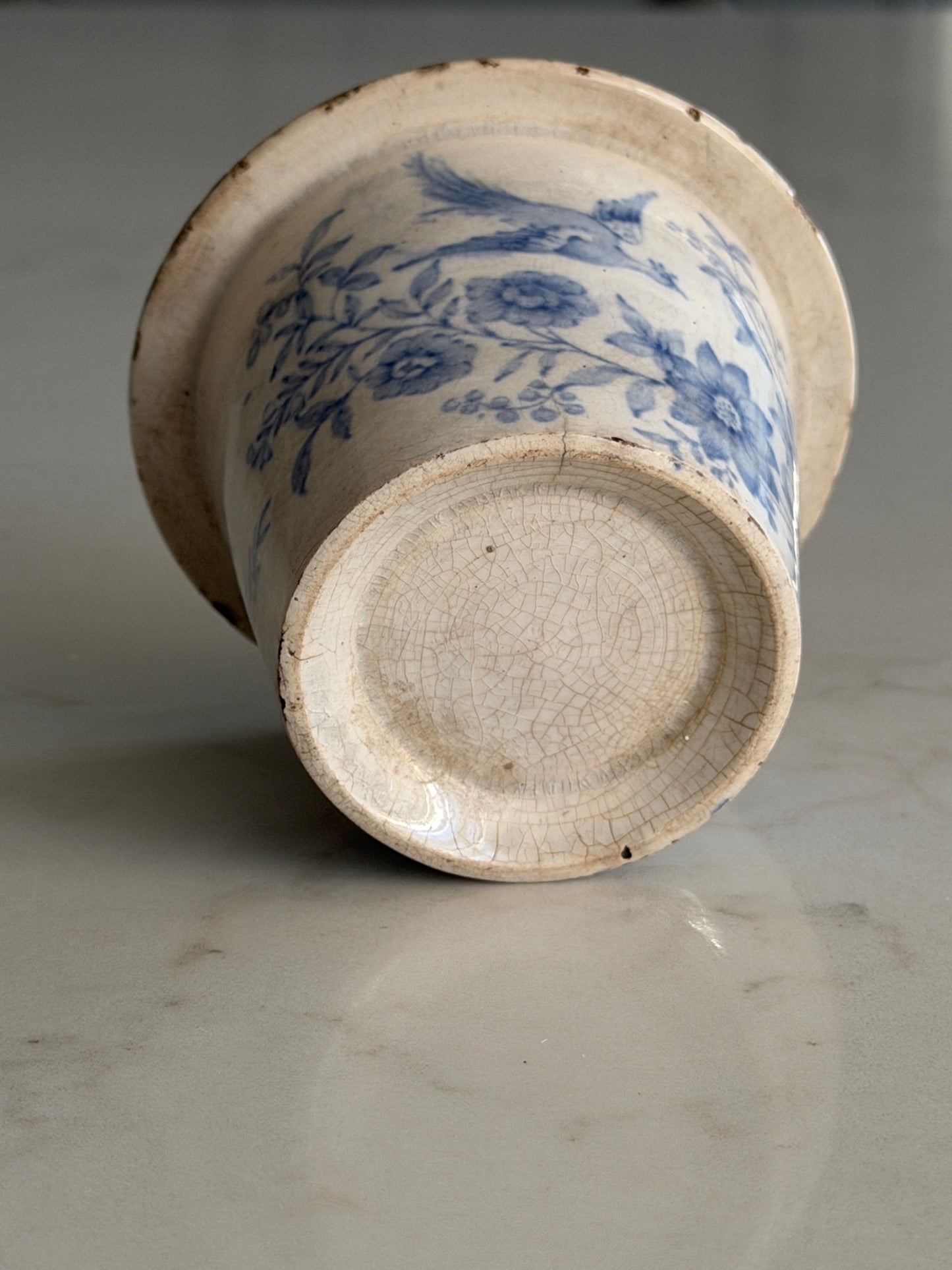 XS Blue & White Floral Ceramic Pot