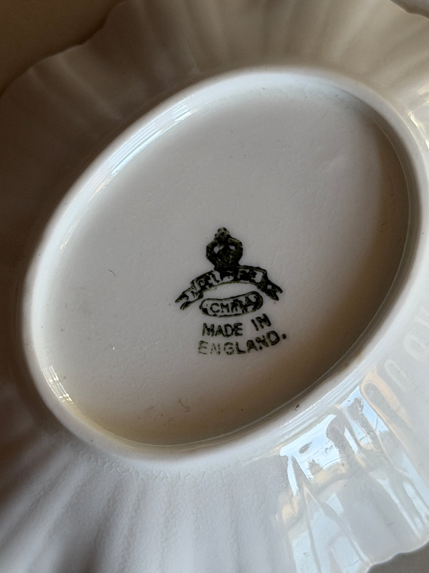 White Scalloped Trinket Dish