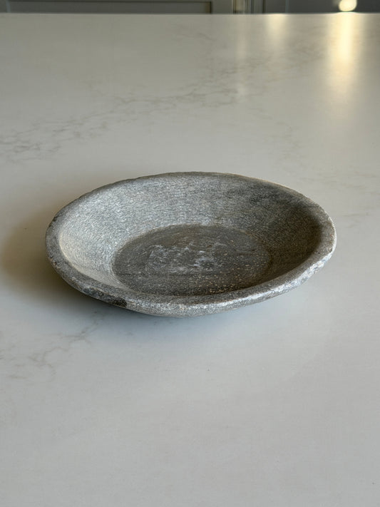 Aged Grey Marble Plate
