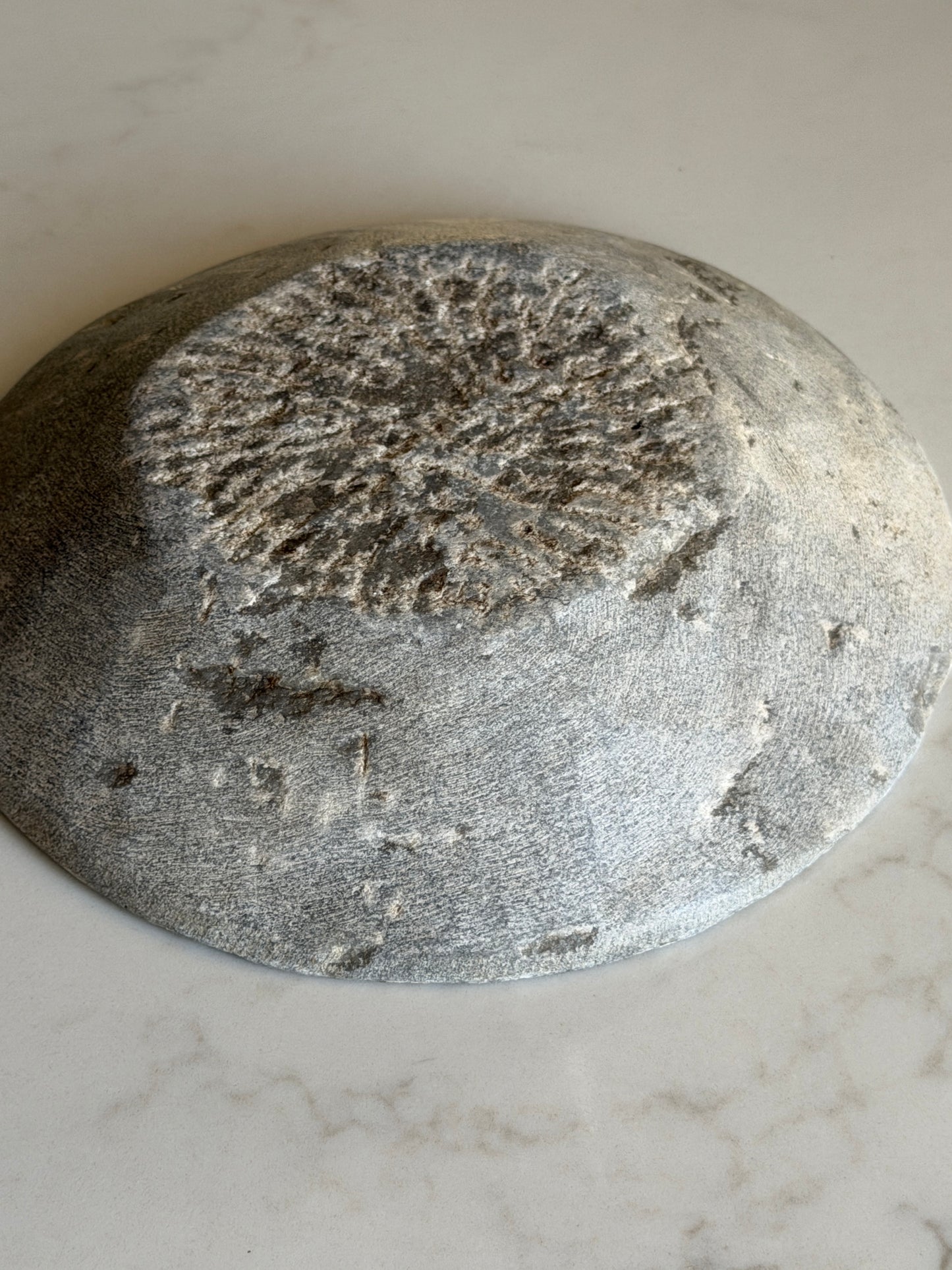 Aged Grey Marble Plate
