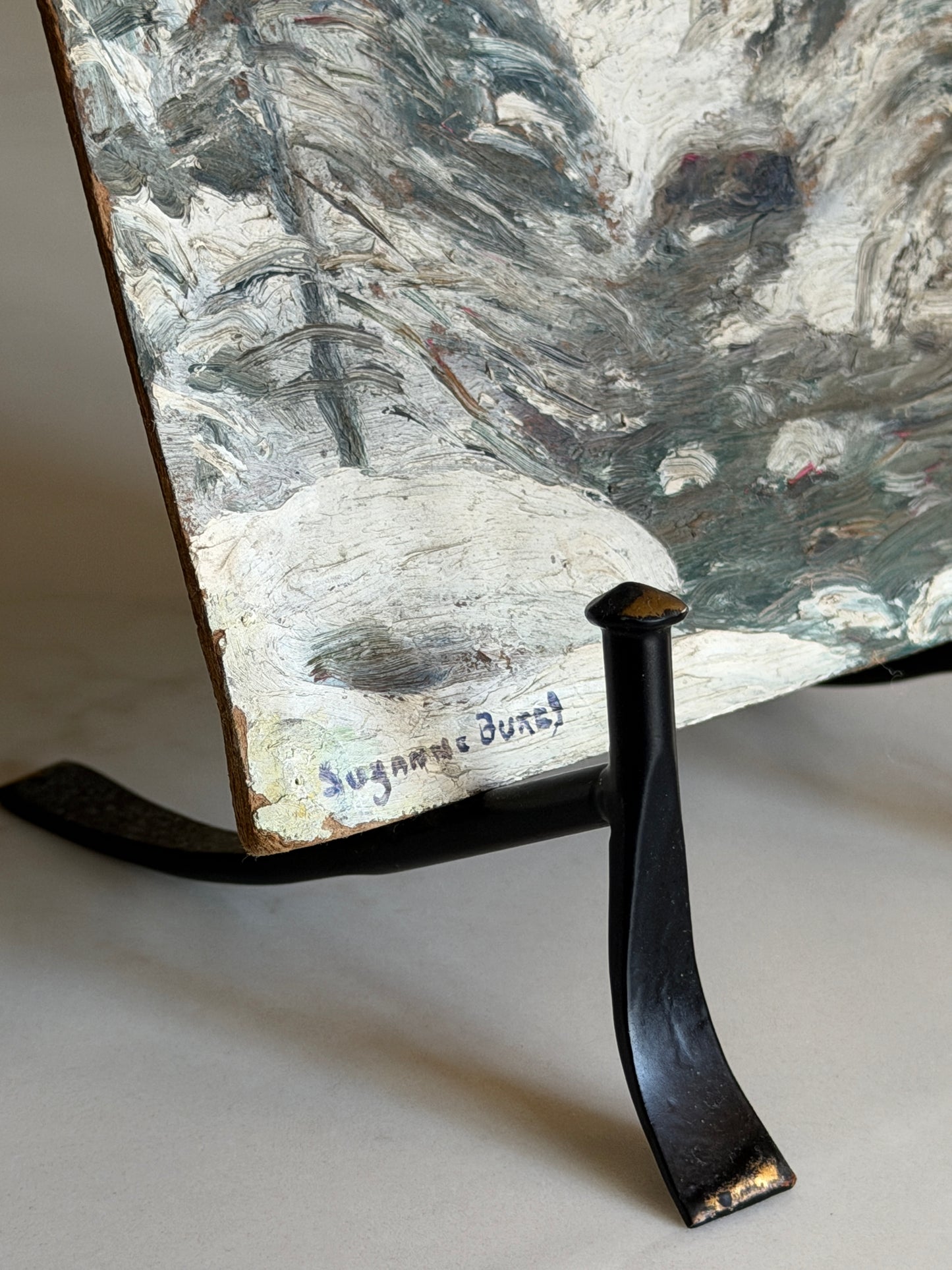 French Oil Painting on Board 'La Neige'