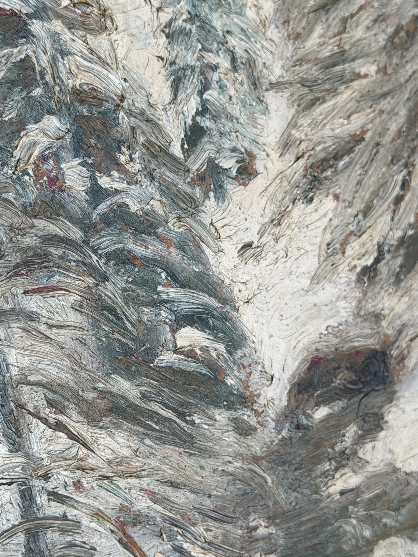 French Oil Painting on Board 'La Neige'