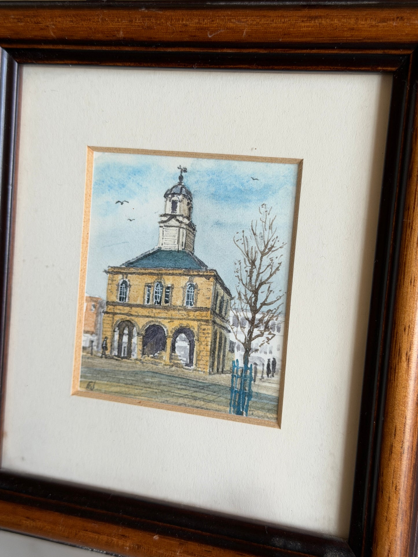 Mini Framed Watercolour Painting - Old Town Hall