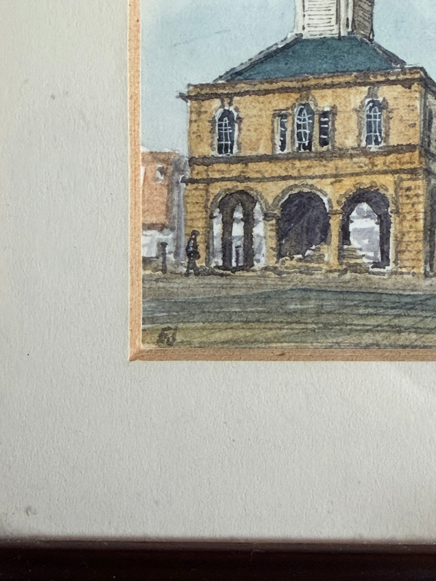 Mini Framed Watercolour Painting - Old Town Hall