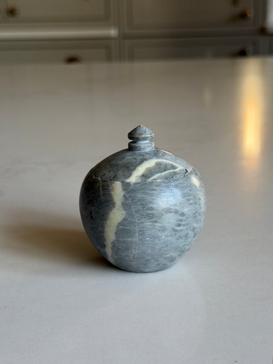 Small Soapstone Lidded Pot