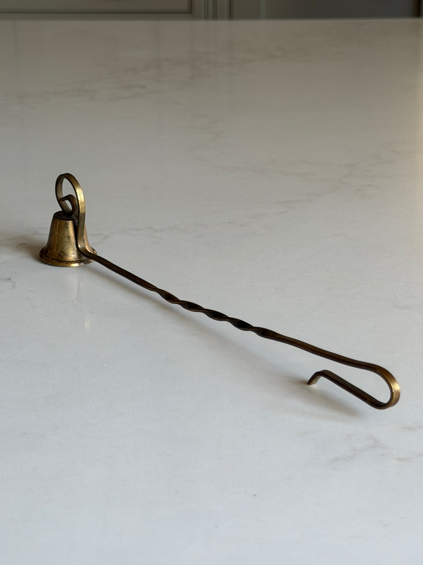 Brass Twisted Handle Candle Snuffer