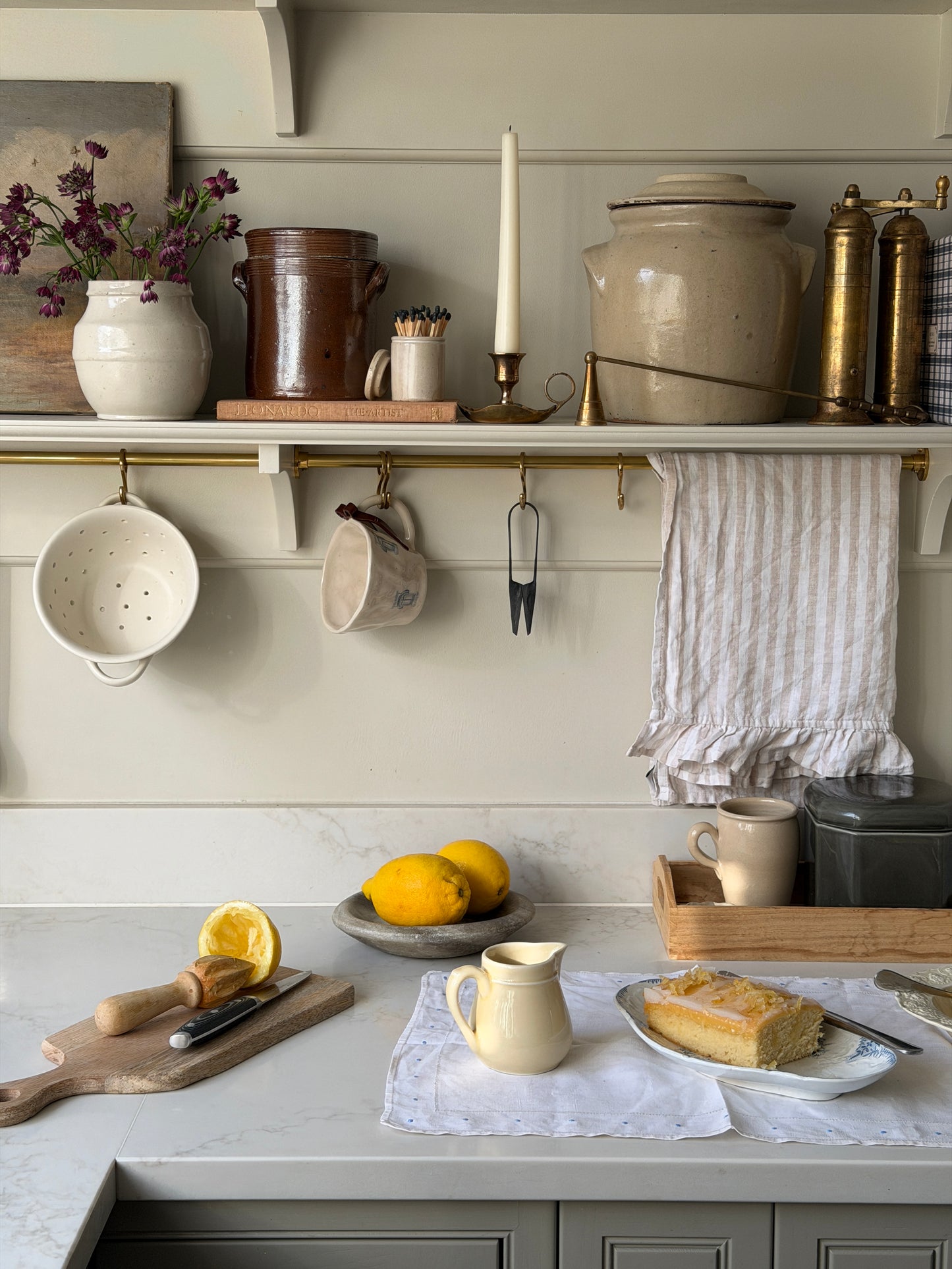 Lidded Beige French Confit Pot